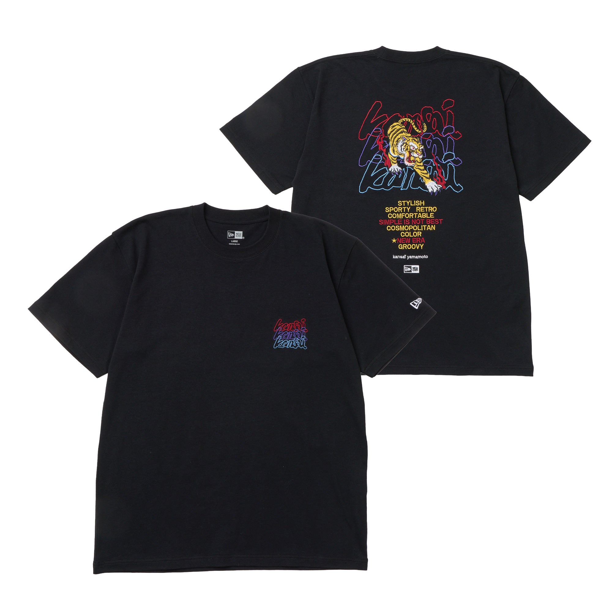 半袖 コットン Tシャツ kansaï yamamoto 虎 ブラック | ニューエラ