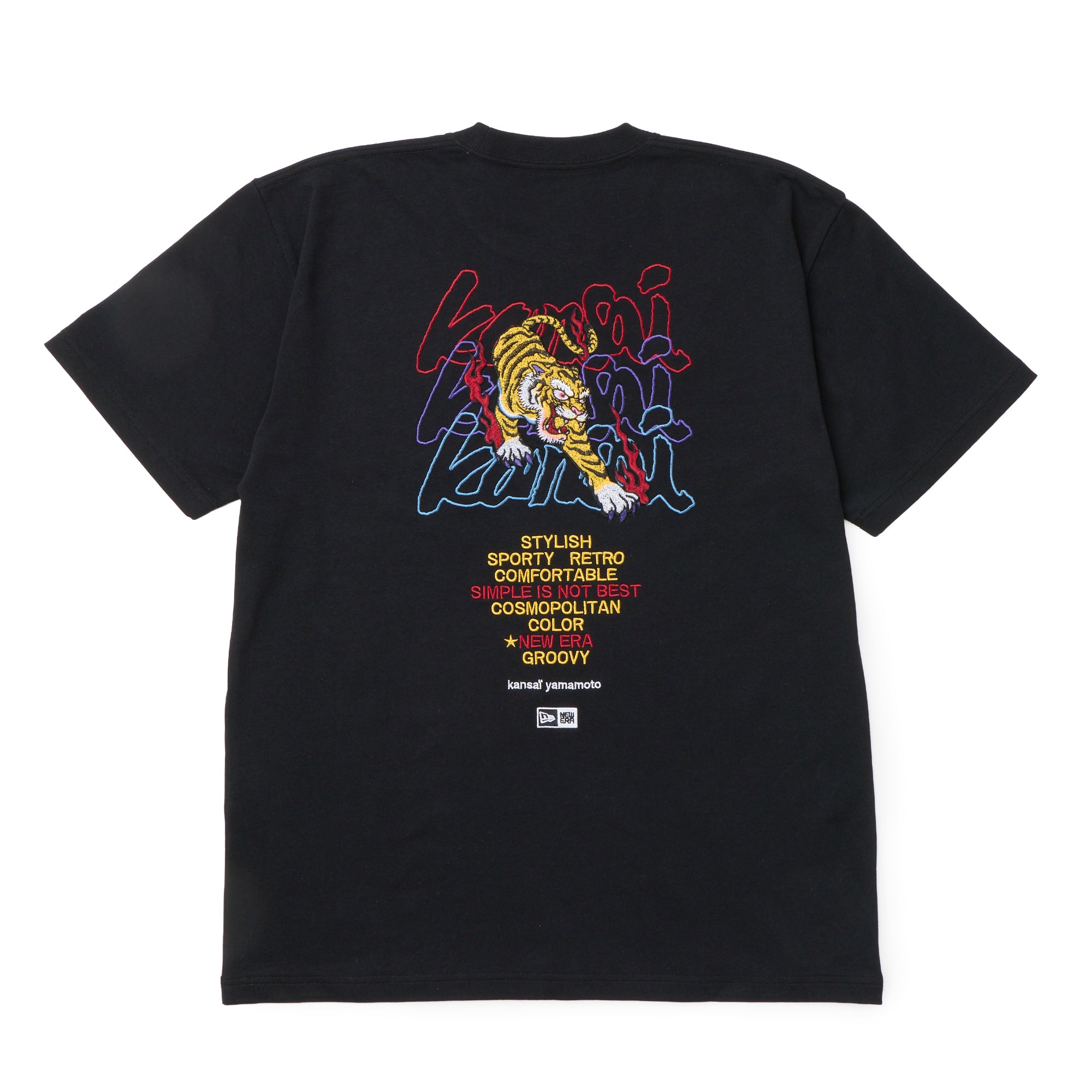 半袖 コットン Tシャツ kansaï yamamoto 虎 ブラック | ニューエラ