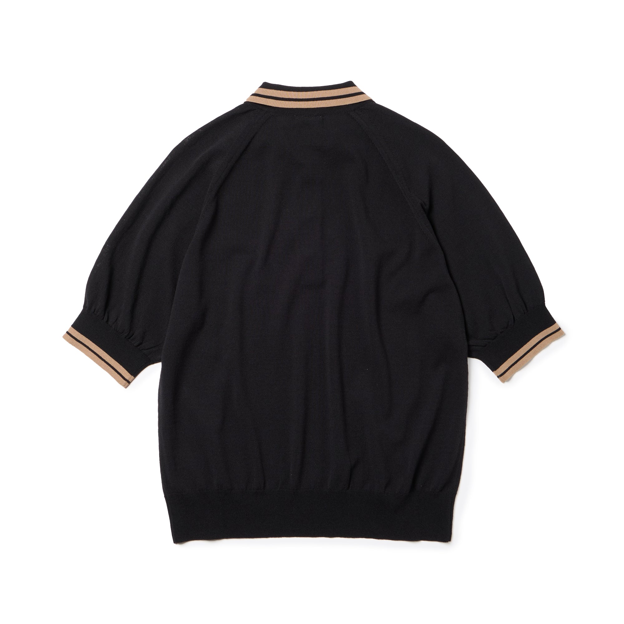 Women's 半袖 ニット ポロシャツ ブラック | ゴルフ | ニューエラ