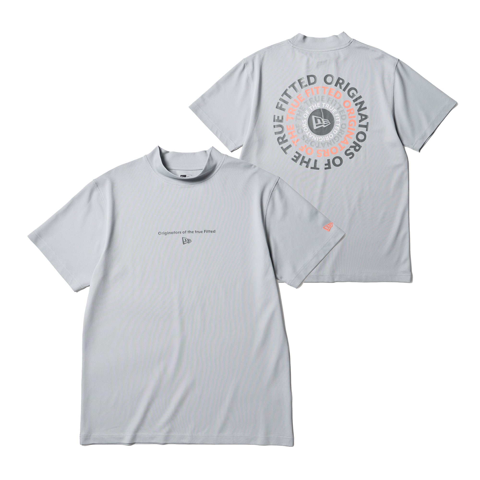 【新品未使用】ニューエラ 半袖シャツ グレー ゴルフ XL 定価¥10,450 半袖 ミッドネック Tシャツ Circle OOTTF グレー | ゴルフ