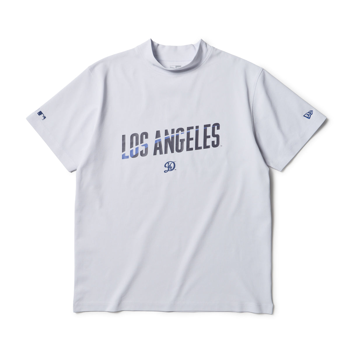 半袖 ミッドネック Tシャツ MLB ロサンゼルス・ドジャース ホワイト 
