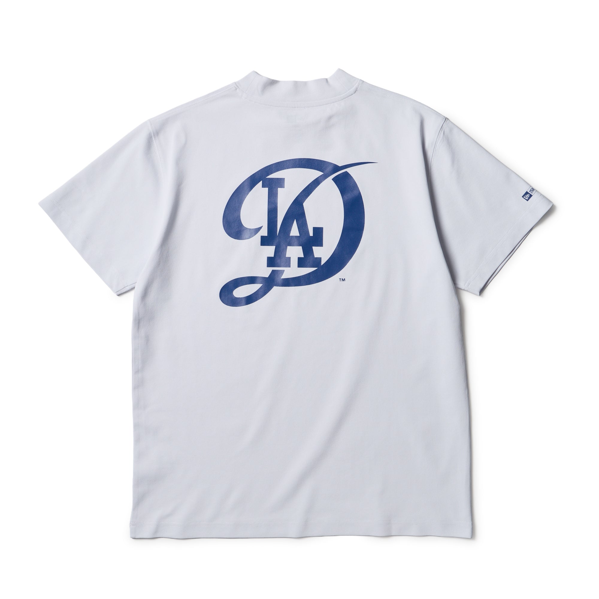 ニューエラ ゴルフ モックネック ロサンゼルスドジャース ホワイト XXLサイズ 半袖 ミッドネック Tシャツ MLB ロサンゼルス・ドジャース ホワイト