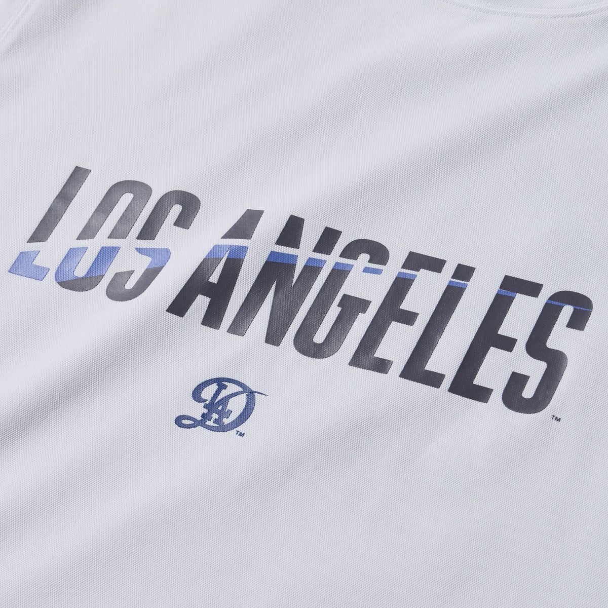 半袖 ミッドネック Tシャツ MLB ロサンゼルス・ドジャース ホワイト 