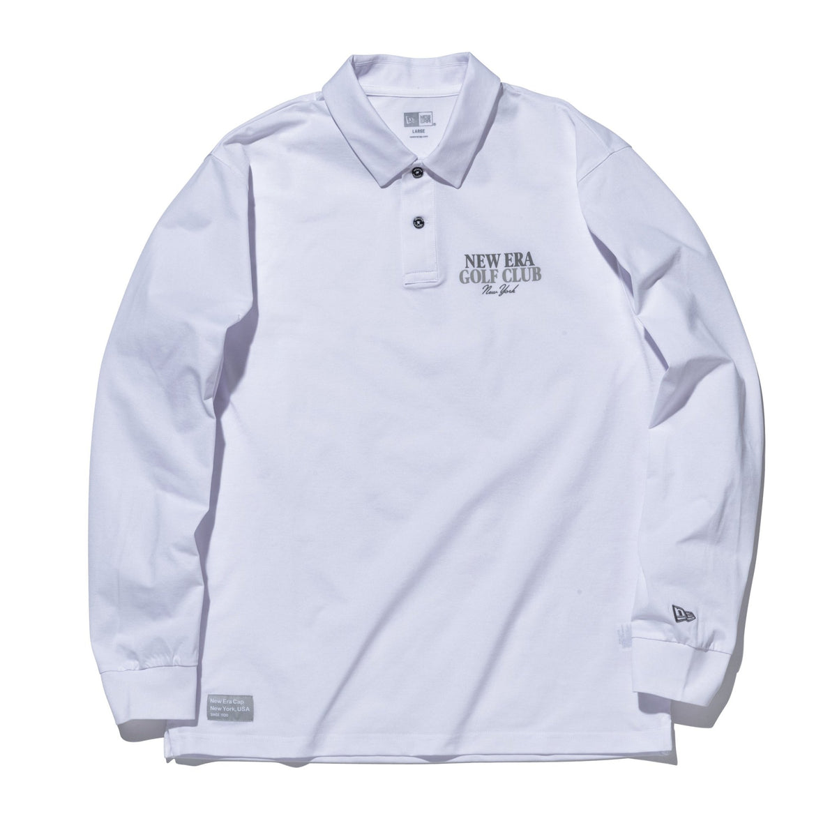 長袖 ユーティリティー ポロシャツ ホワイト | ゴルフ | ニューエラ