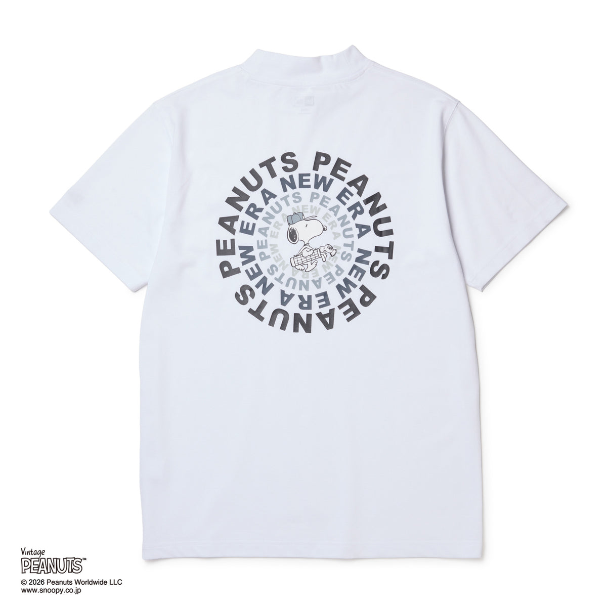 半袖 ミッドネック Tシャツ Vintage PEANUTS ピーナッツ GOLF Circle 