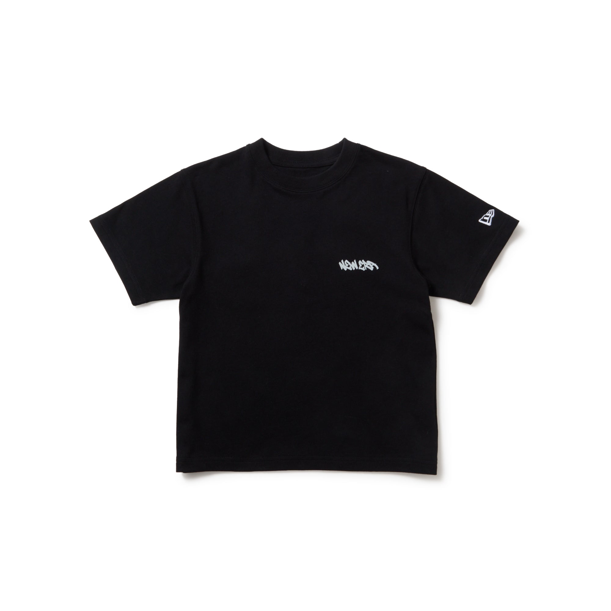 キッズ Child 半袖 コットン Tシャツ Tagging ブラック | ニューエラ