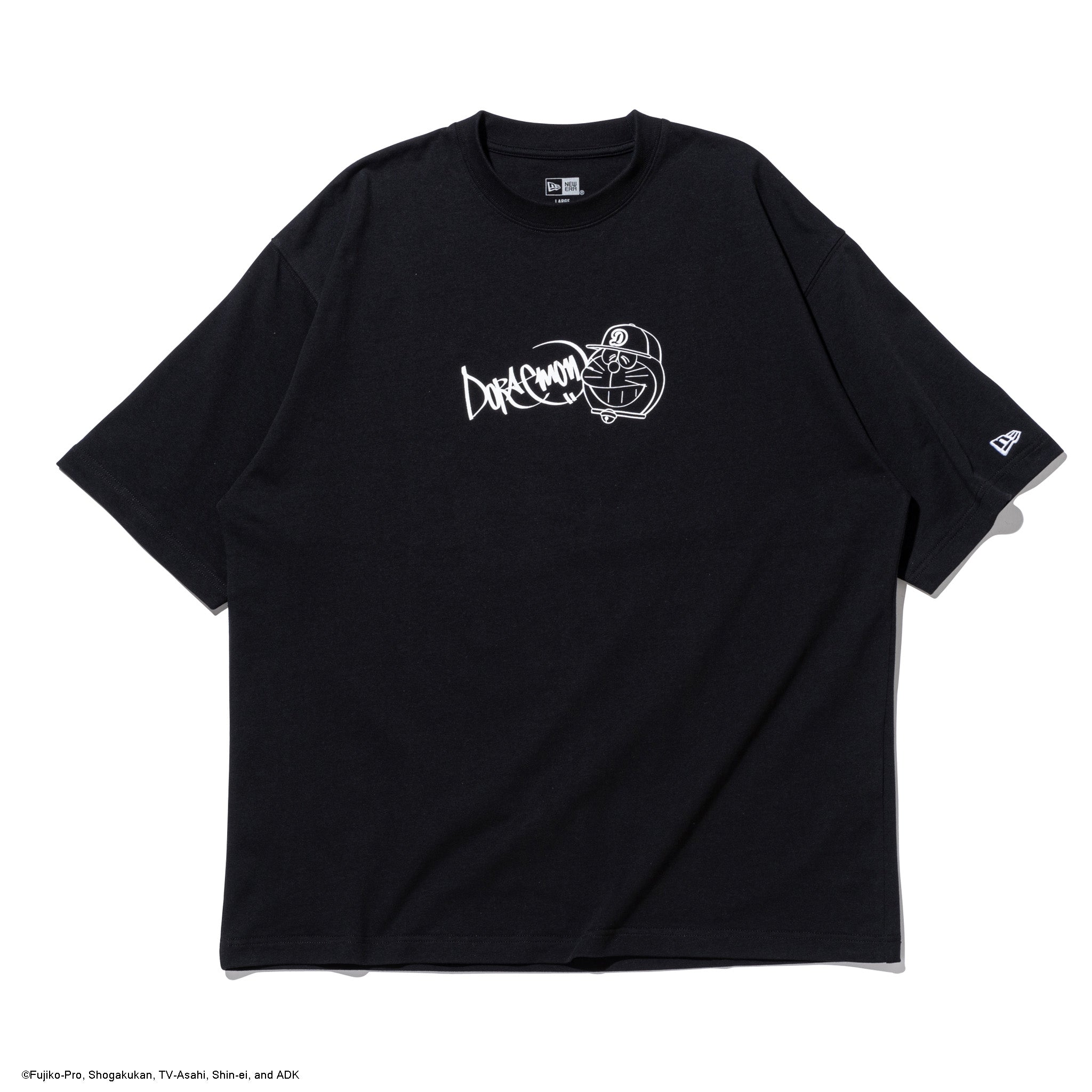 半袖 オーバーサイズド コットン Tシャツ ドラえもん グラフィティ