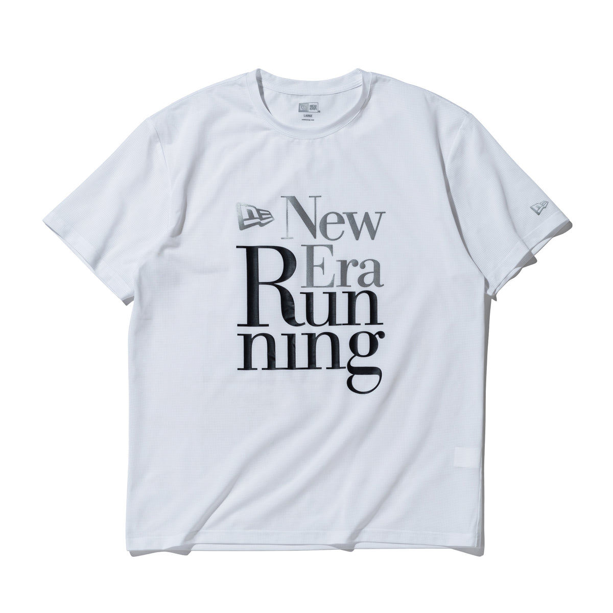 半袖 テックTシャツ New Era Running ホワイト | パフォーマンス 