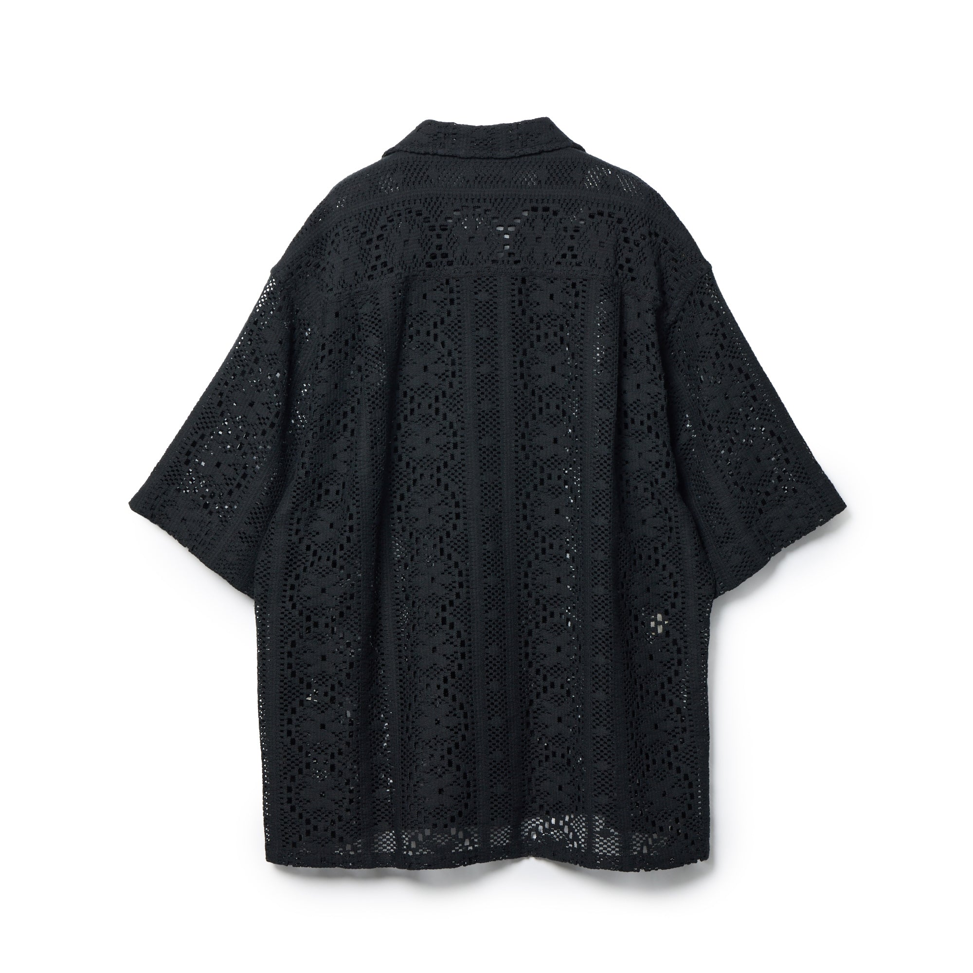Women's 半袖 レース シャツ BLACK LABEL ブラック | ニューエラ