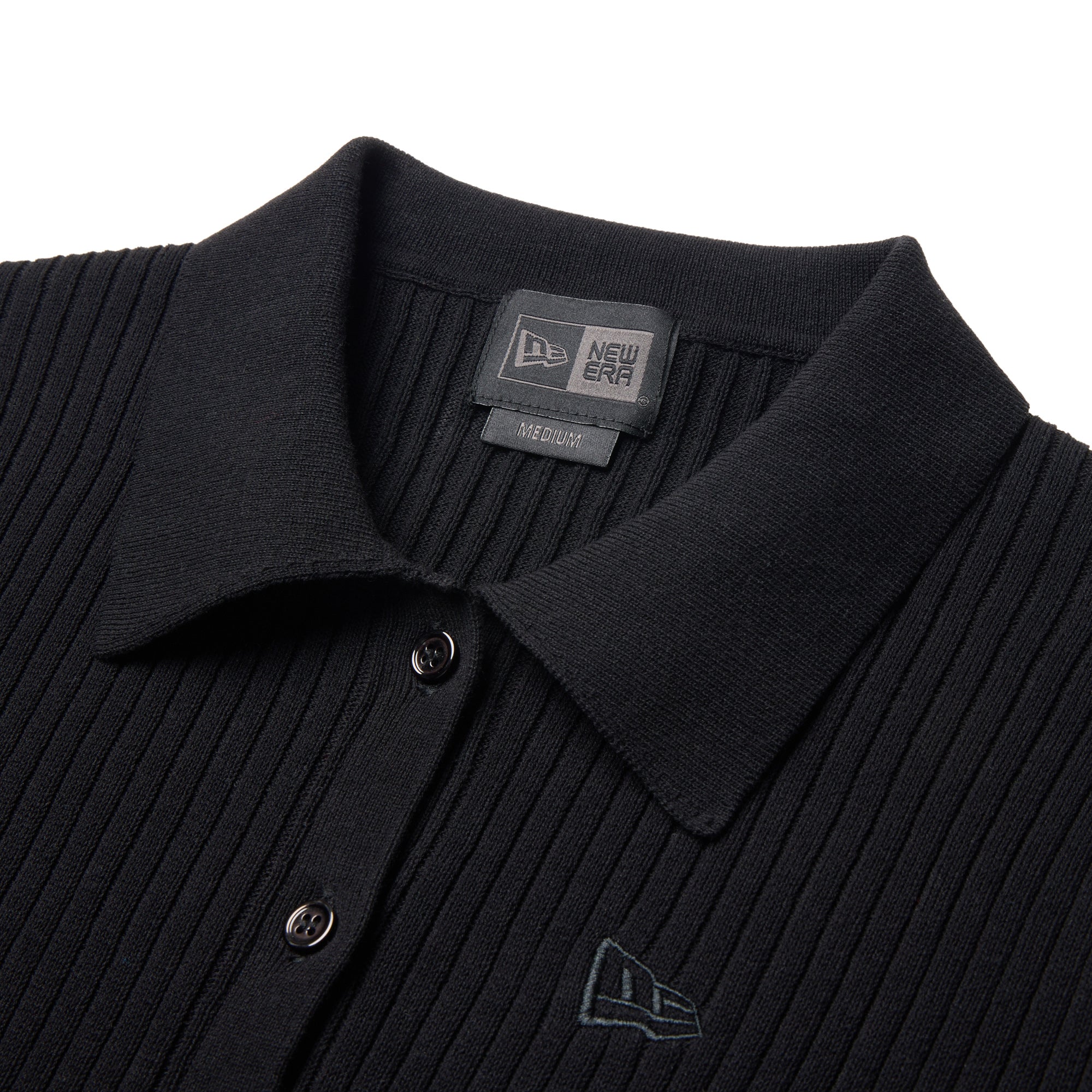 Women's ニット ポロカーディガン BLACK LABEL SS26 ブラック