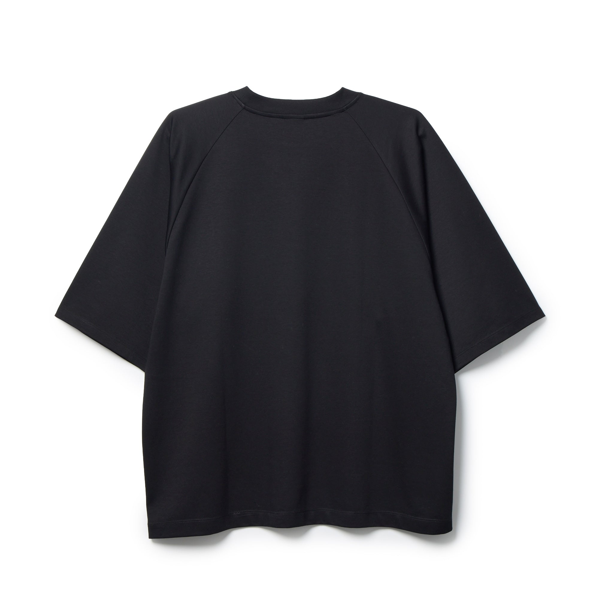 半袖 ダブル ジャカード ラグラン Tシャツ BLACK LABEL SS26 ブラック
