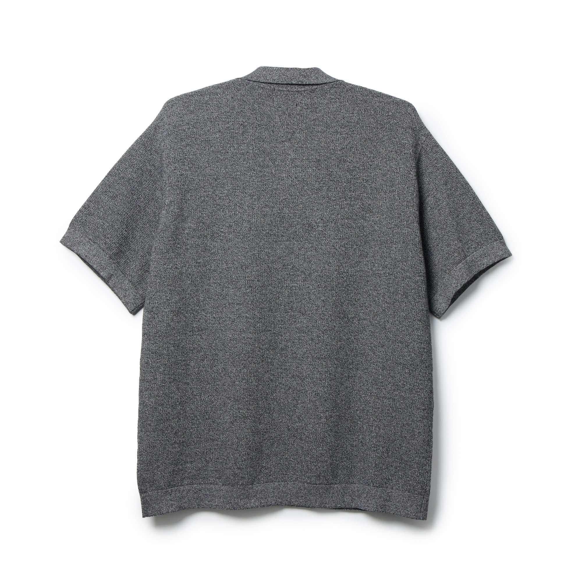 半袖 スキッパー ニット ポロシャツ BLACK LABEL SS26 ブラック