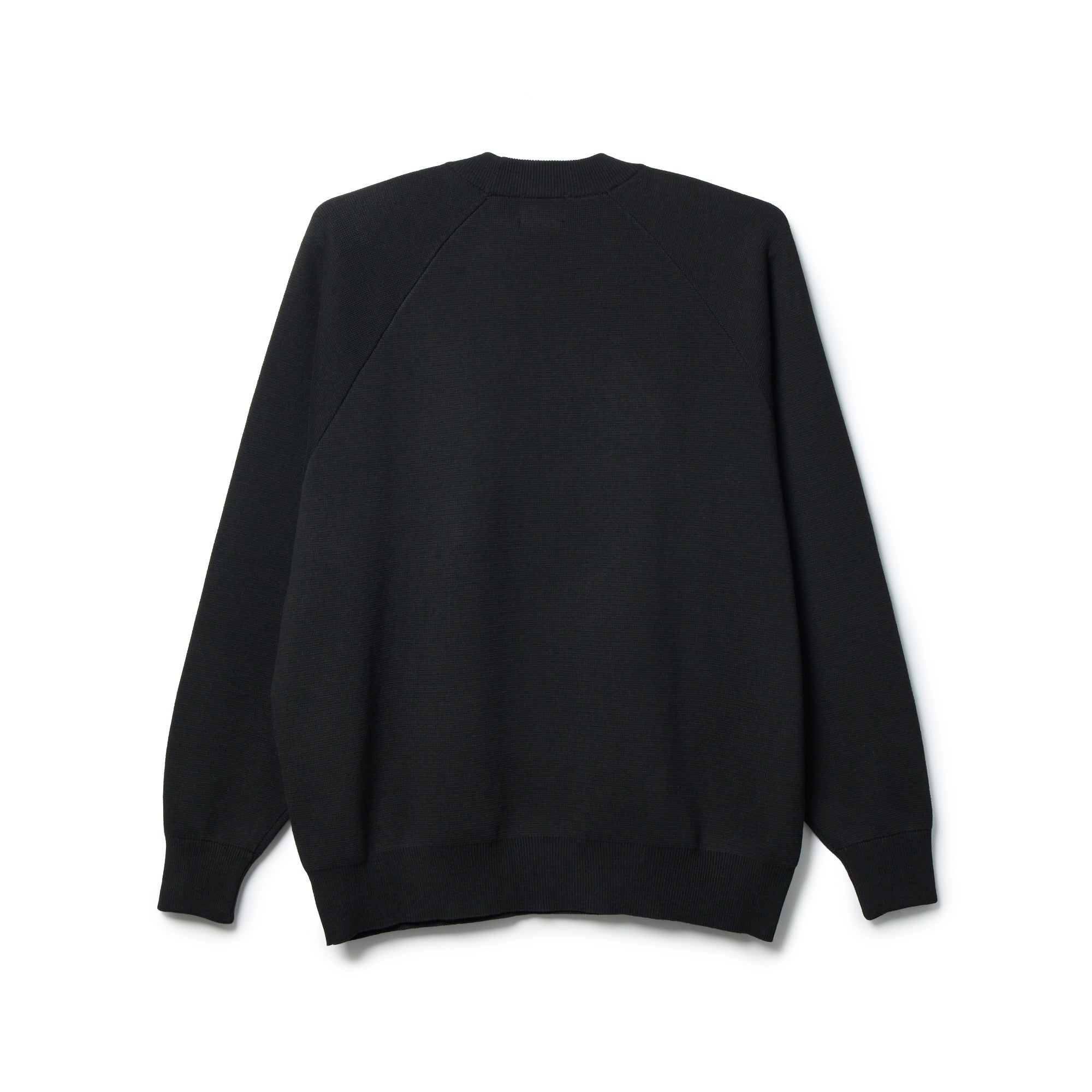 デパリエ 2026 未使用 スラブヤーンクルーネック クルーネックニット ミラノリブ BLACK LABEL SS26 ブラック