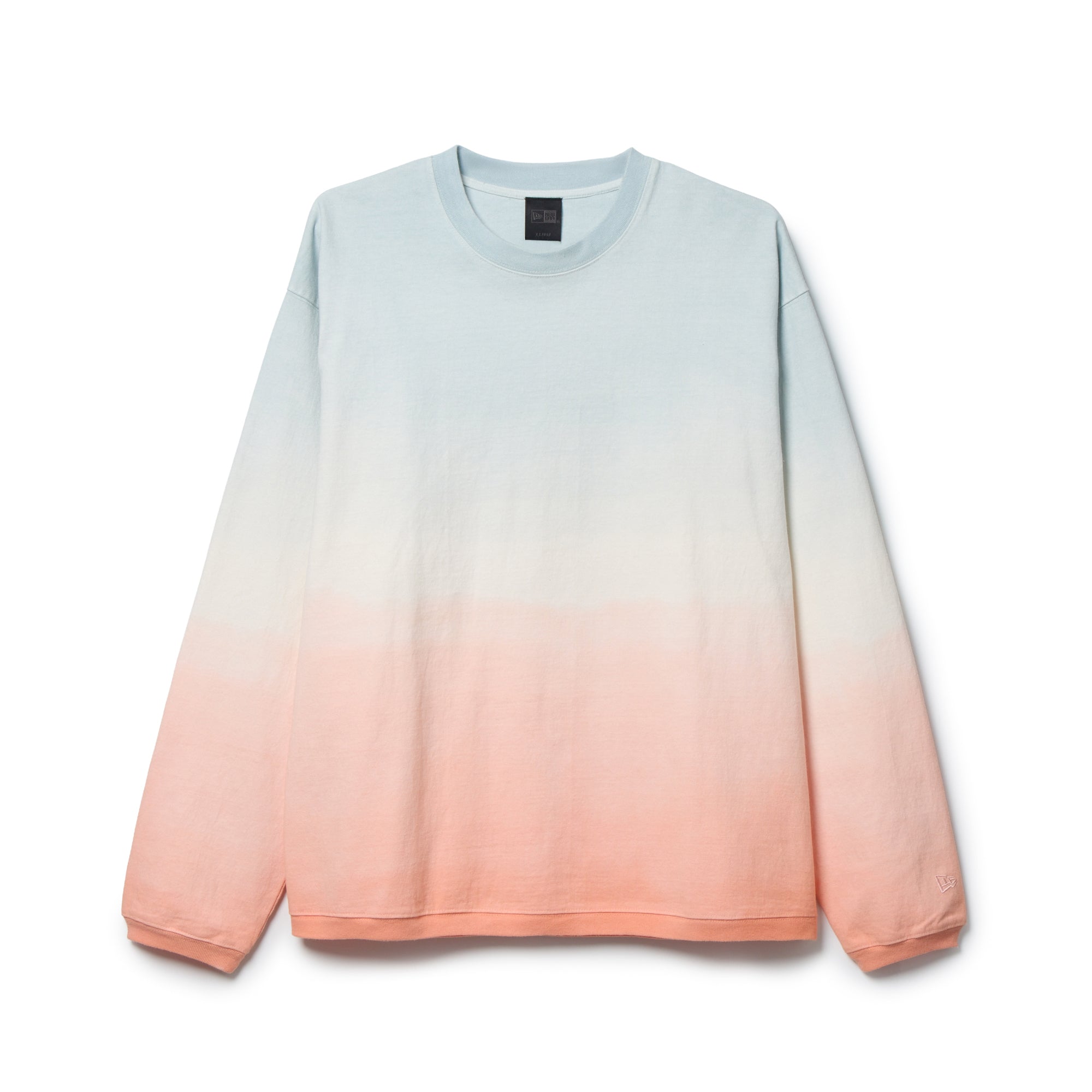 裏毛 メロー スウェット クルーネック BLACK LABEL SS26 ブルー/ピンク