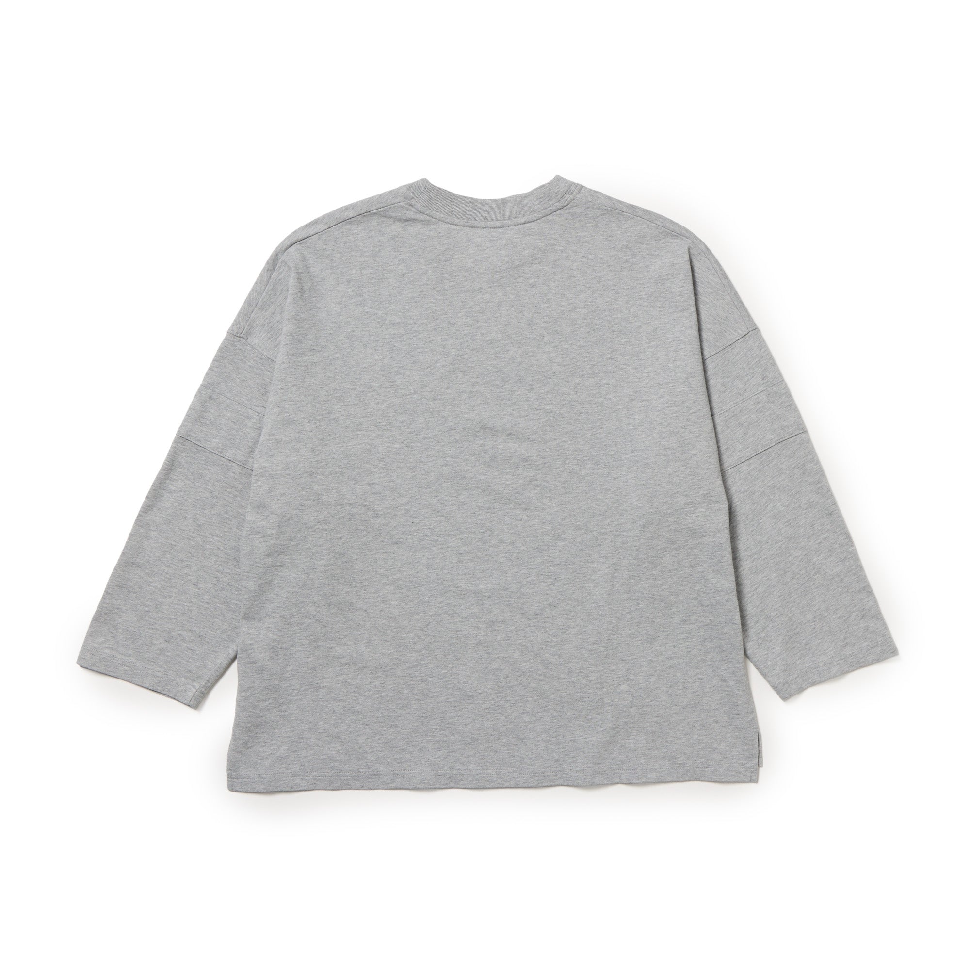 ウィメンズ 長袖 オーバーサイズド Numbering Tシャツ 杢グレー