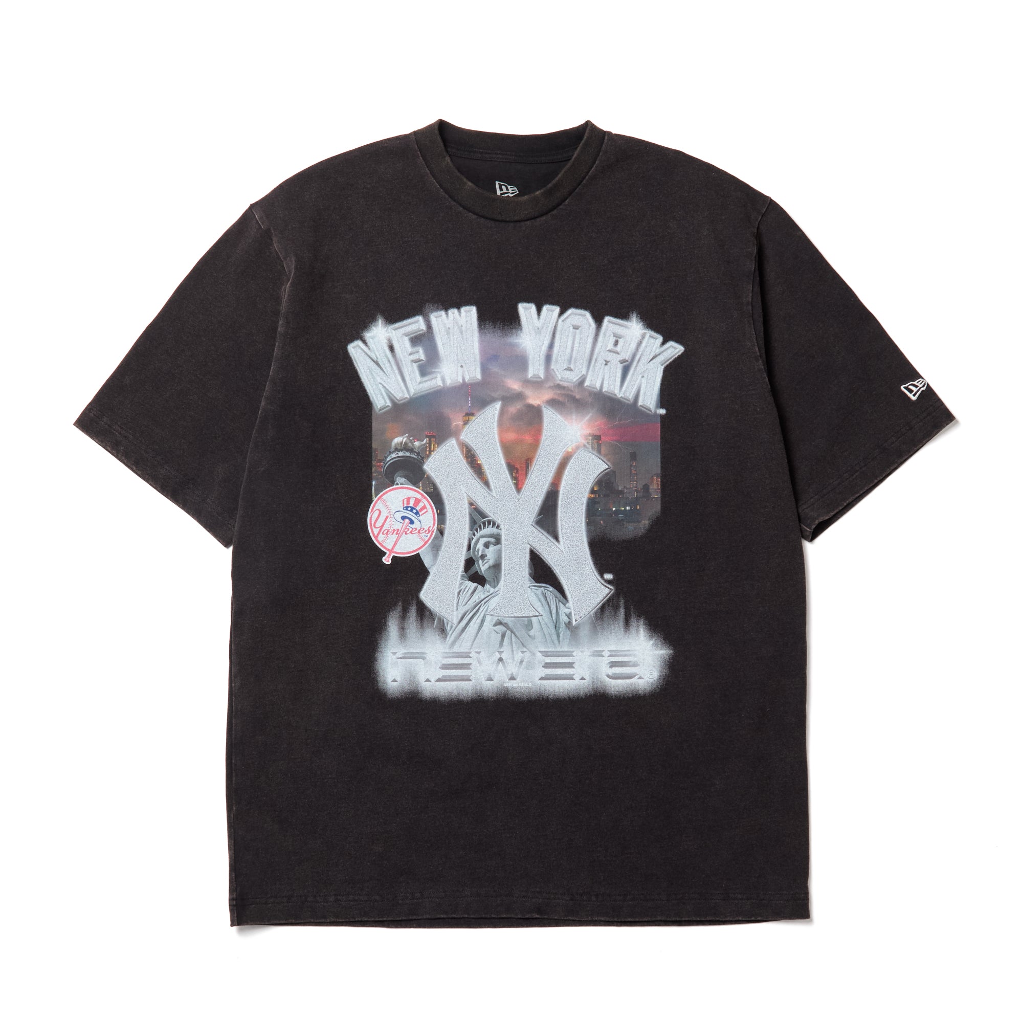 半袖 ウォッシュドコットン Tシャツ Flame ニューヨーク・ヤンキース