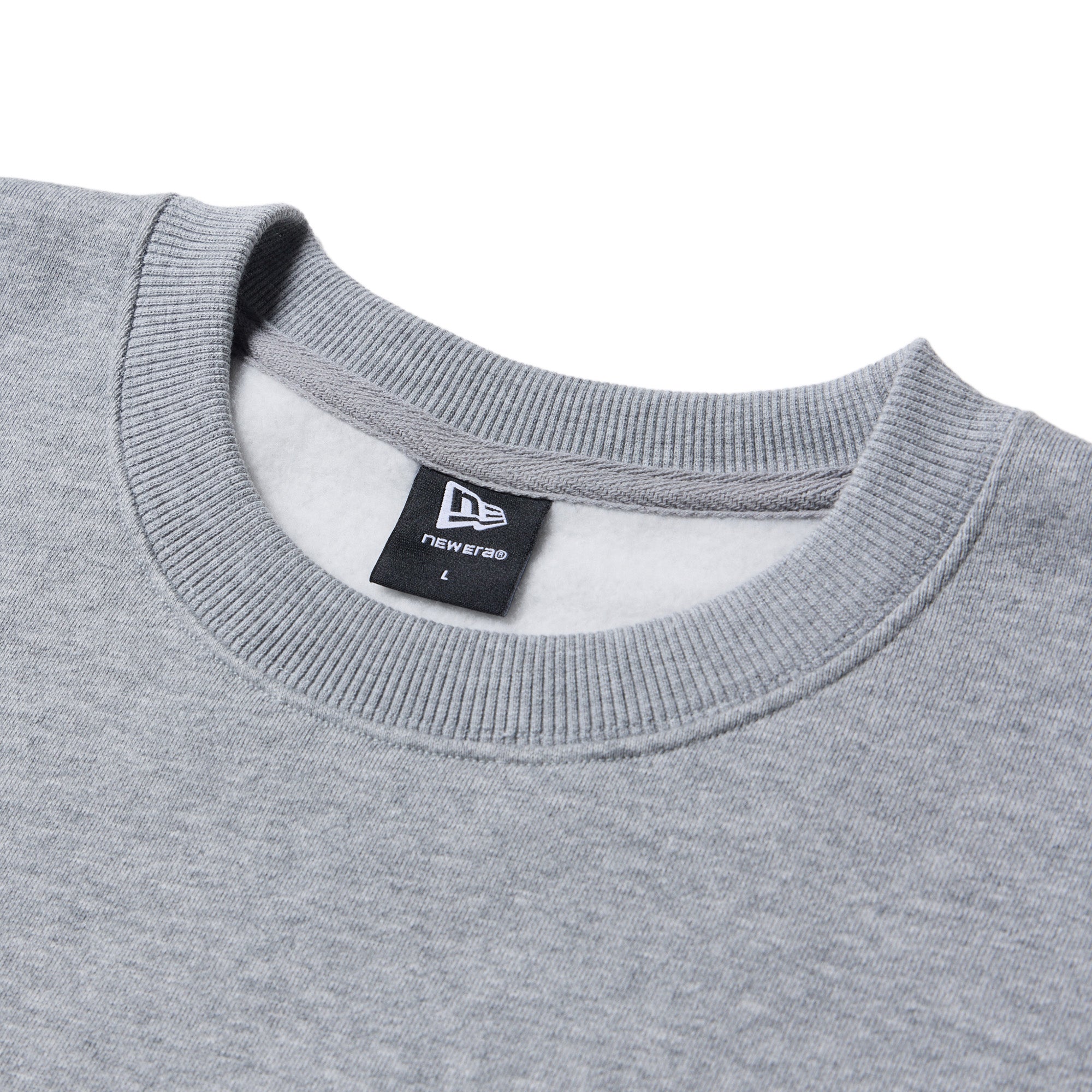 オーバーサイズド スウェット クルーネック Pile Embroidery ヘザー