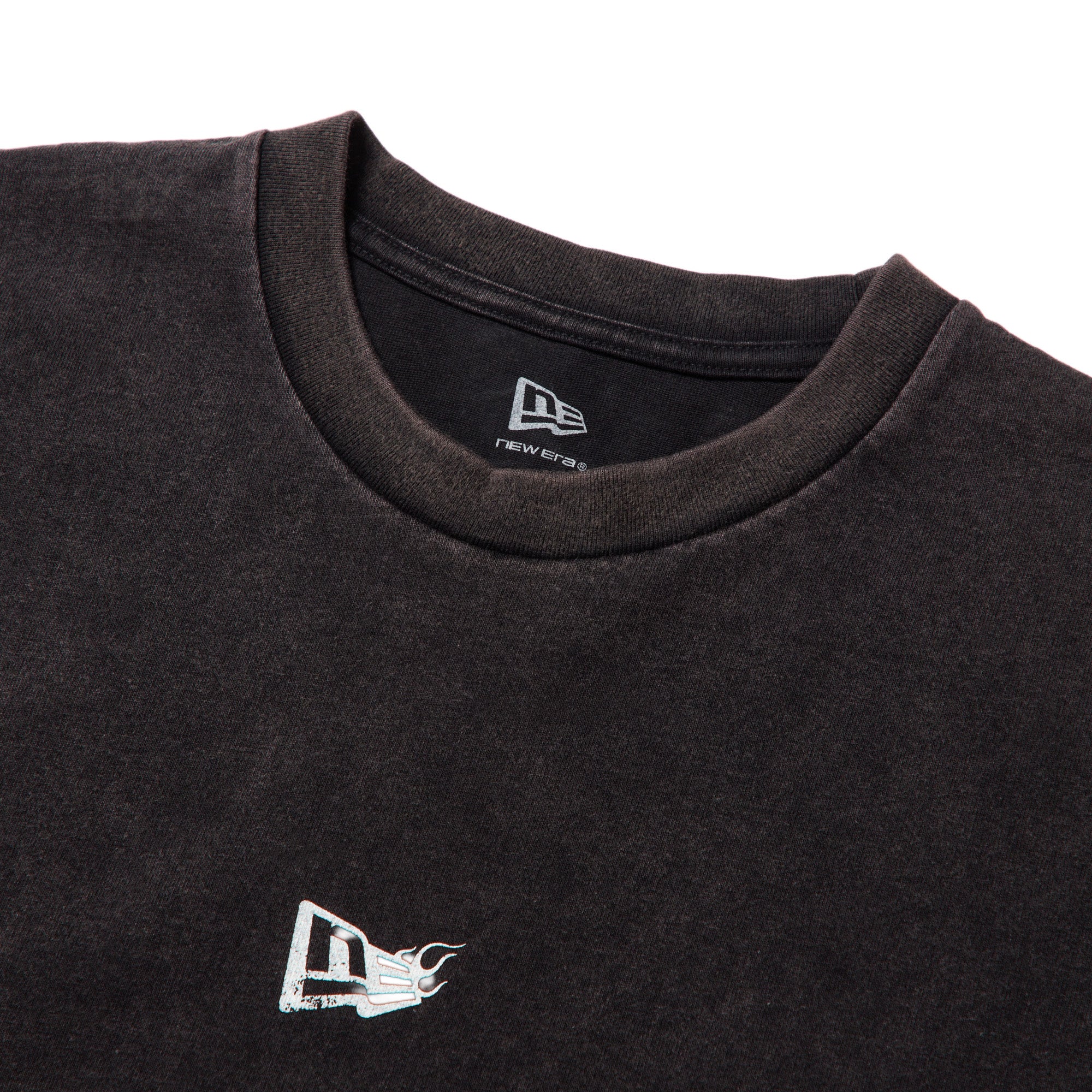 長袖 ウォッシュド コットン Tシャツ The Flame ブラック | ニューエラ