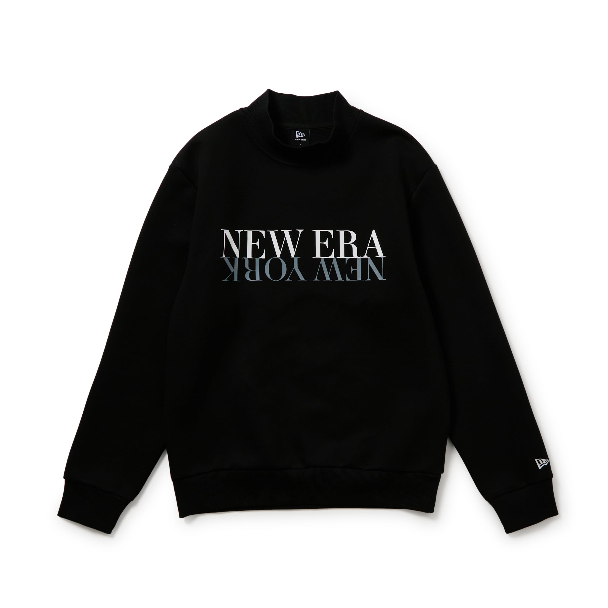 美品 NEW ERA GOLF テックスウェットモックネック クルーネック Ｌ テック スウェット モックネック NEW ERA NEW YORK ブラック|ゴルフ