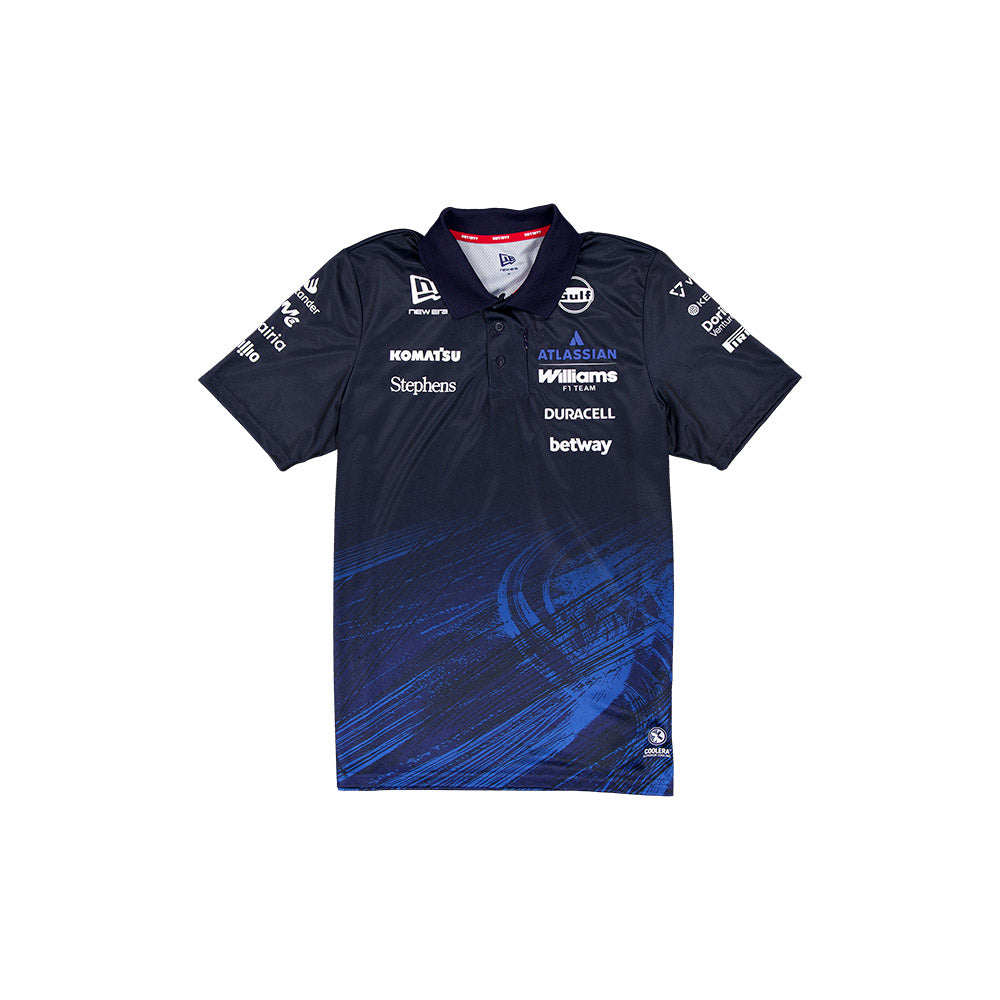 半袖 テック ポロシャツ Atlassian Williams F1 Team ネイビー 半袖 テック ポロシャツ Atlassian Williams F1 Team ネイビー