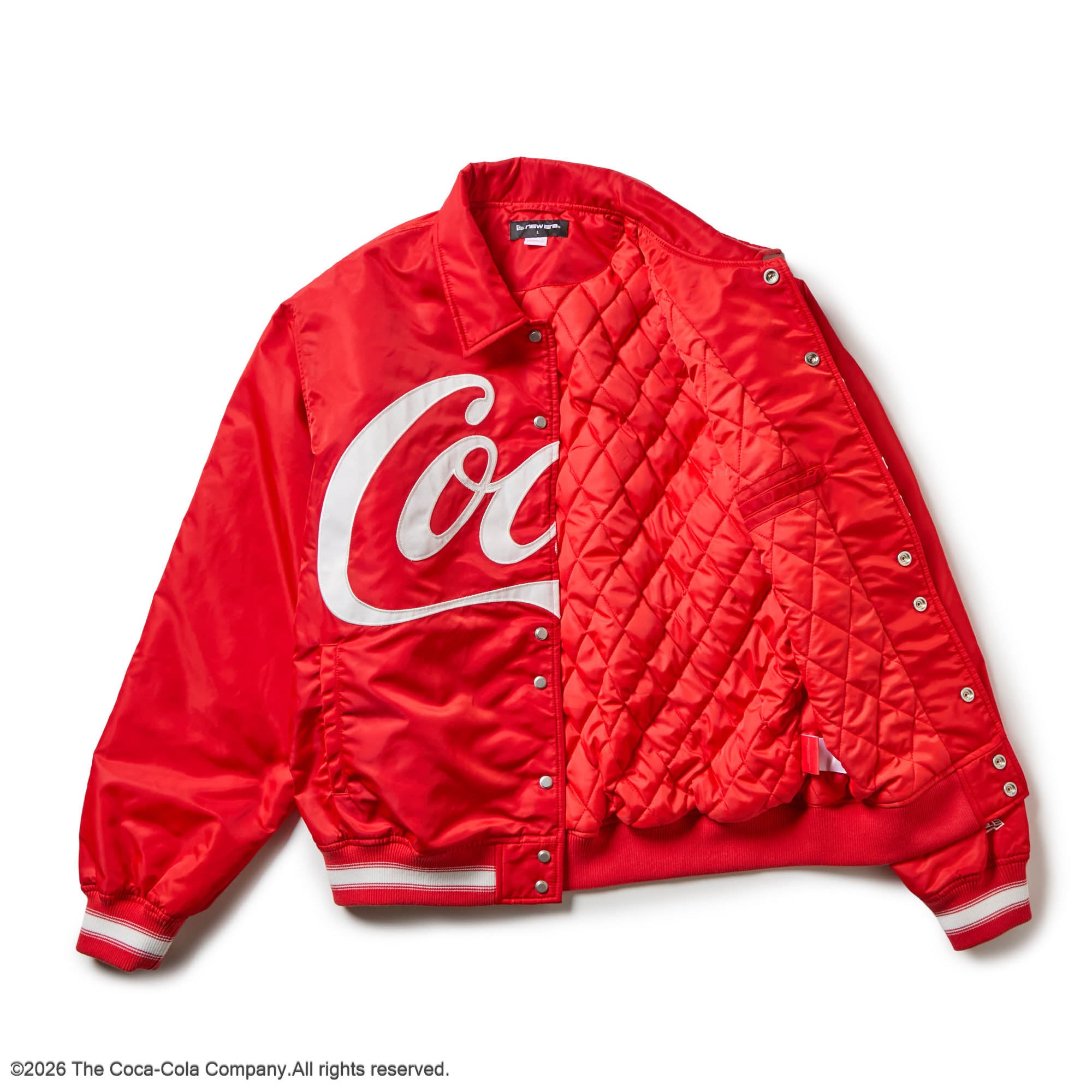 ナイロン バーシティジャケット Coca-Cola コカ・コーラ スカーレット