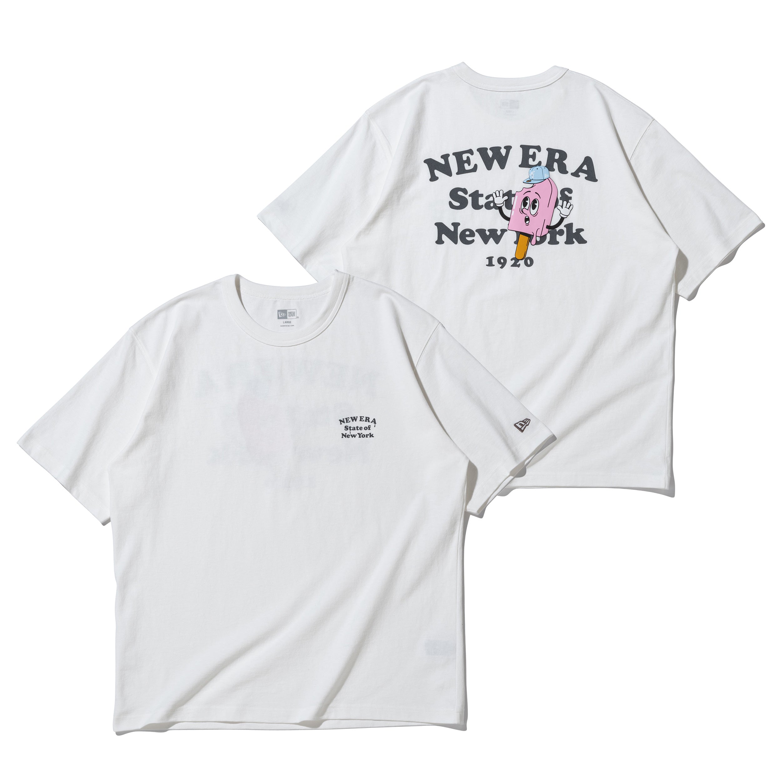 半袖 ウォッシュドコットンTシャツ Ice Pop オフホワイト | ニューエラ