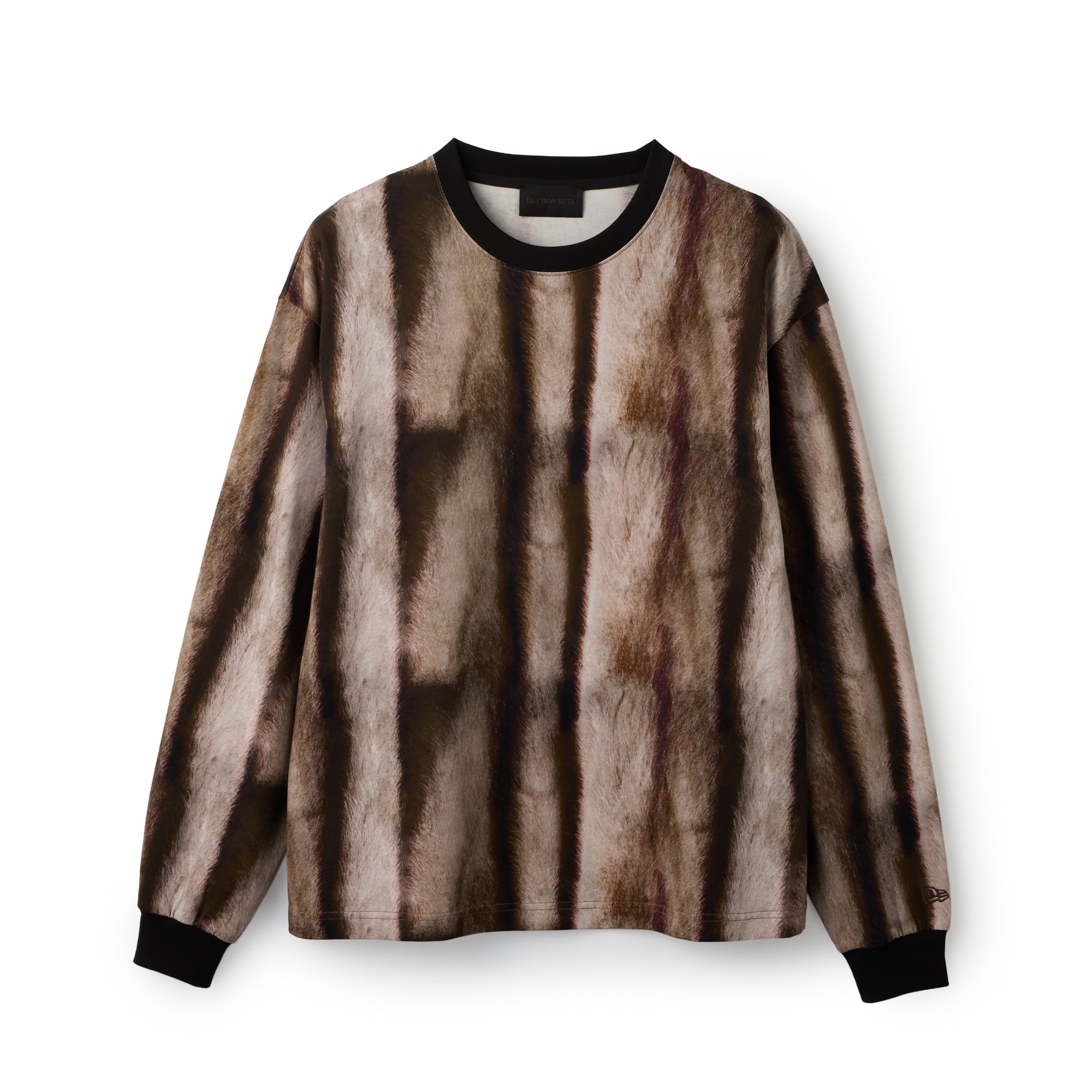 長袖 Tシャツ オールオーバー ミンクファープリント BLACK LABEL FW26
