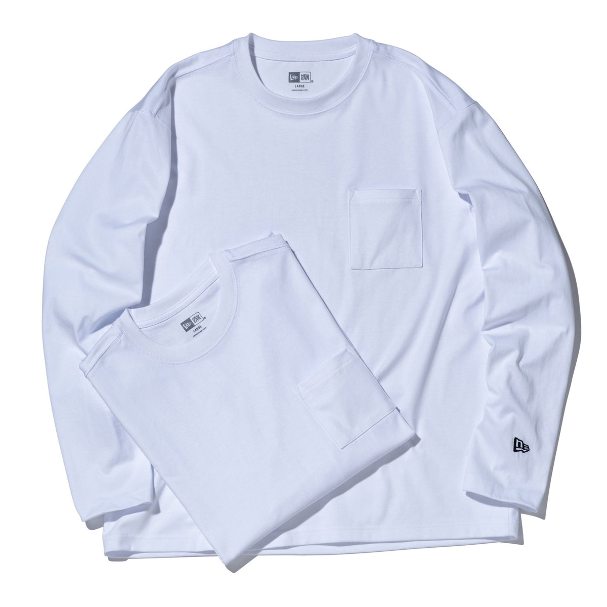 2-Pack 長袖 パフォーマンス Tシャツ ホワイト | ニューエラオンライン 