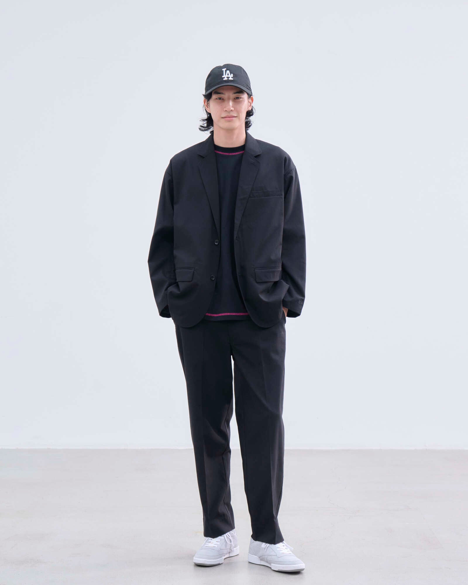 リネンスーツ セットアップ BLACK LABEL SS26 ブラック | ニューエラ