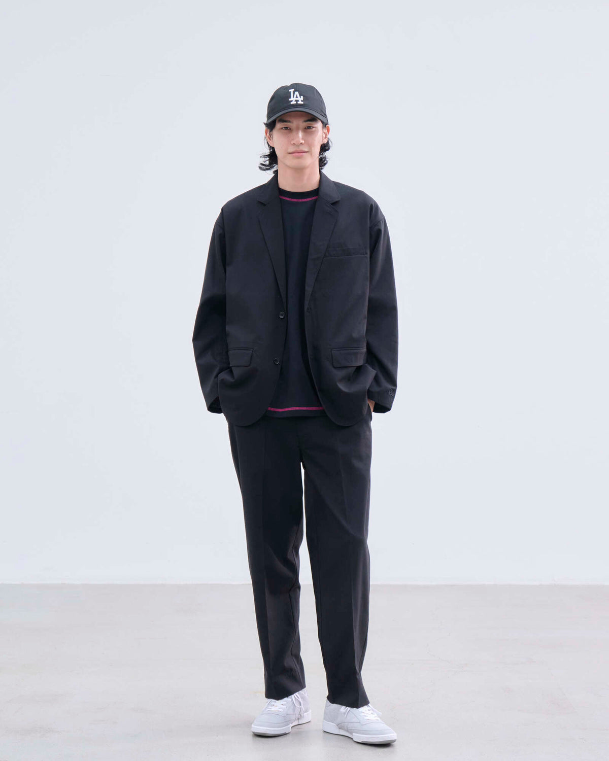 リネンスーツ セットアップ BLACK LABEL SS26 ブラック | ニューエラ 