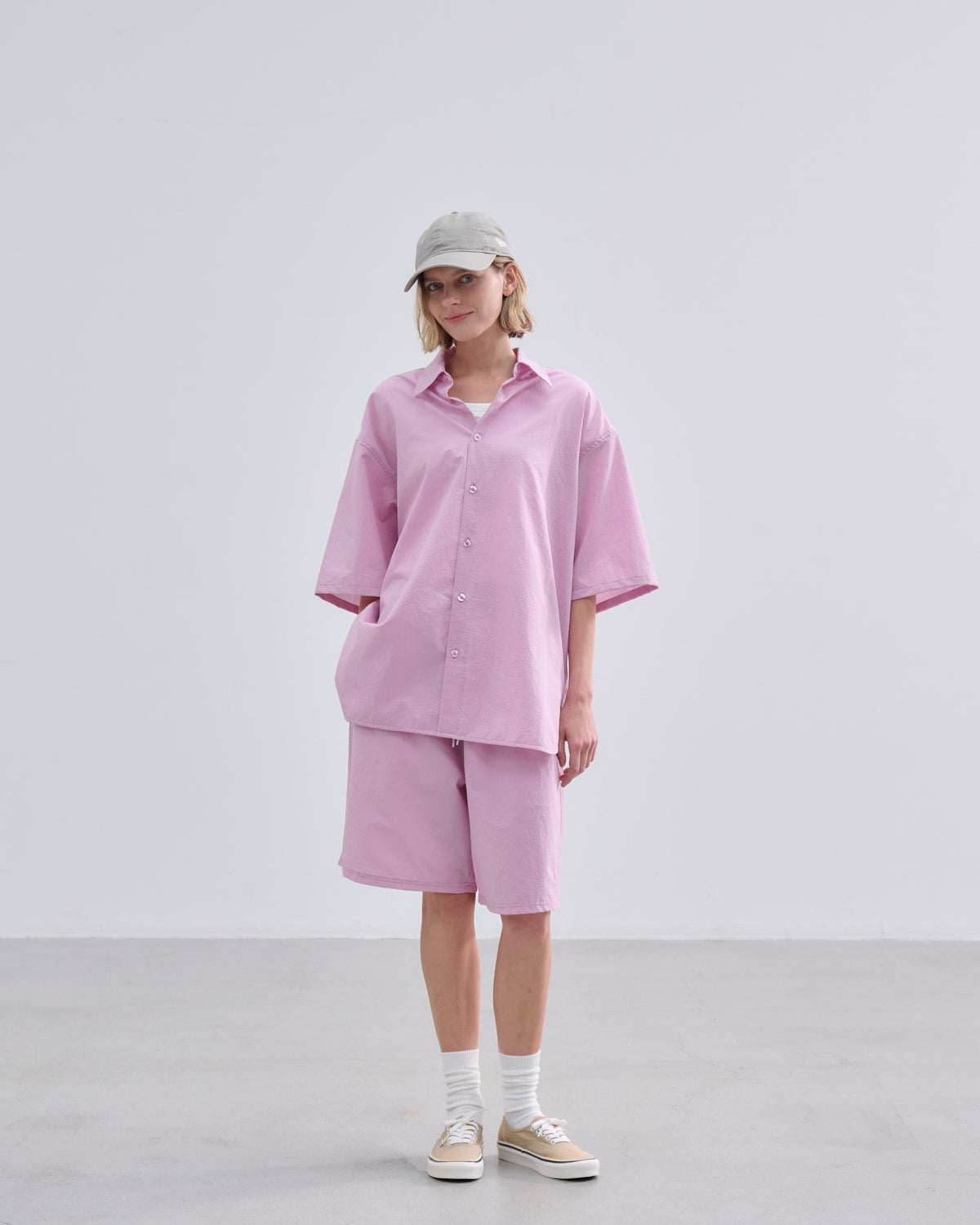 半袖 シャツ Cool Dots BLACK LABEL SS26 ピンク | ニューエラ 