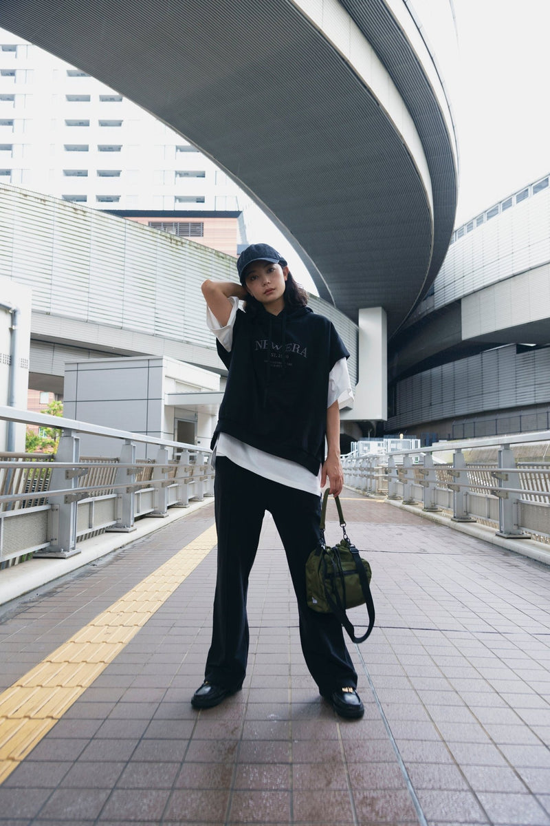 2WAY ドローストリング ポーチ 3L ナイロンツイル オリーブ