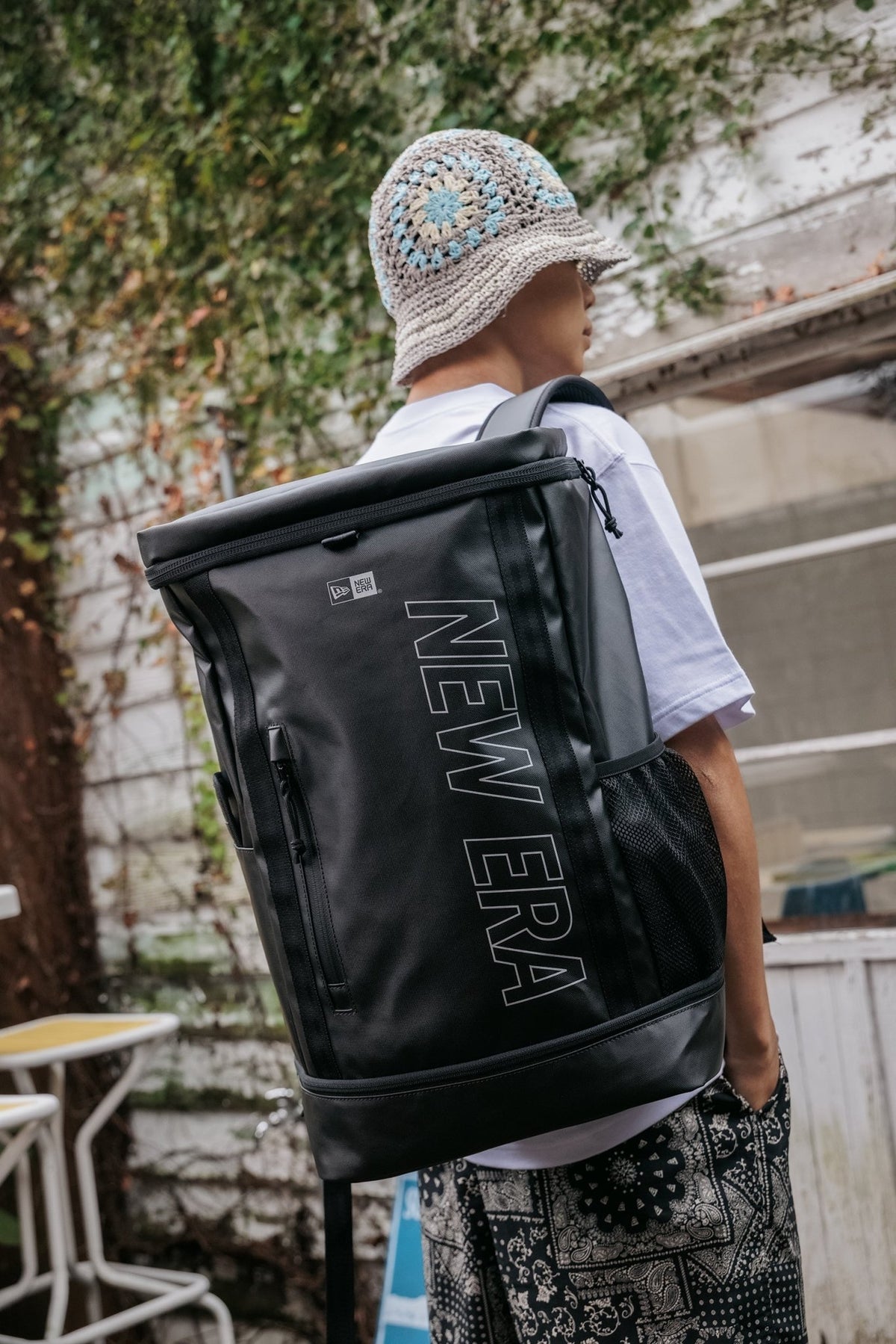 ボックスパック 32L TPU プリントロゴ アウトライン ブラック 