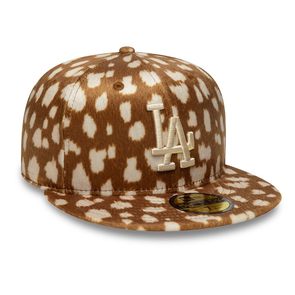 59FIFTY Animal Print ロサンゼルス・ドジャース ブラウン アイボリー