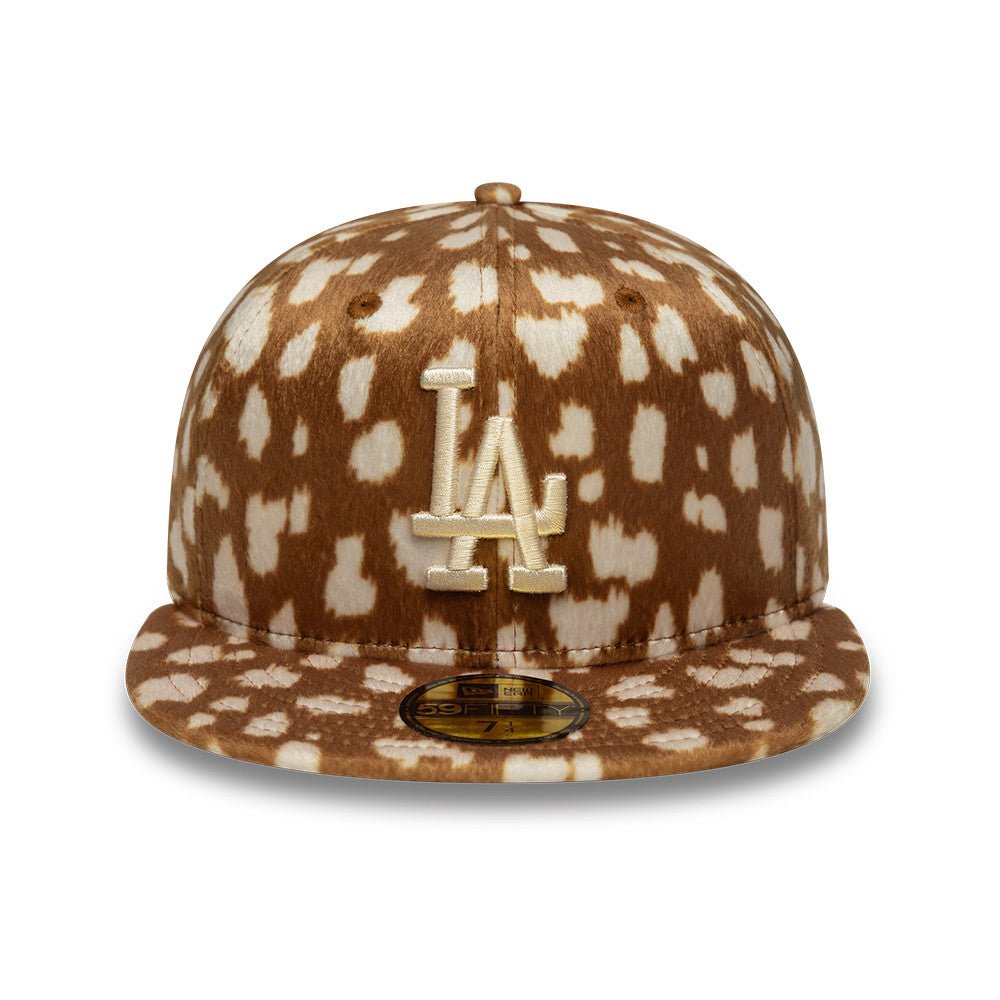 59FIFTY Animal Print ロサンゼルス・ドジャース ブラウン アイボリー