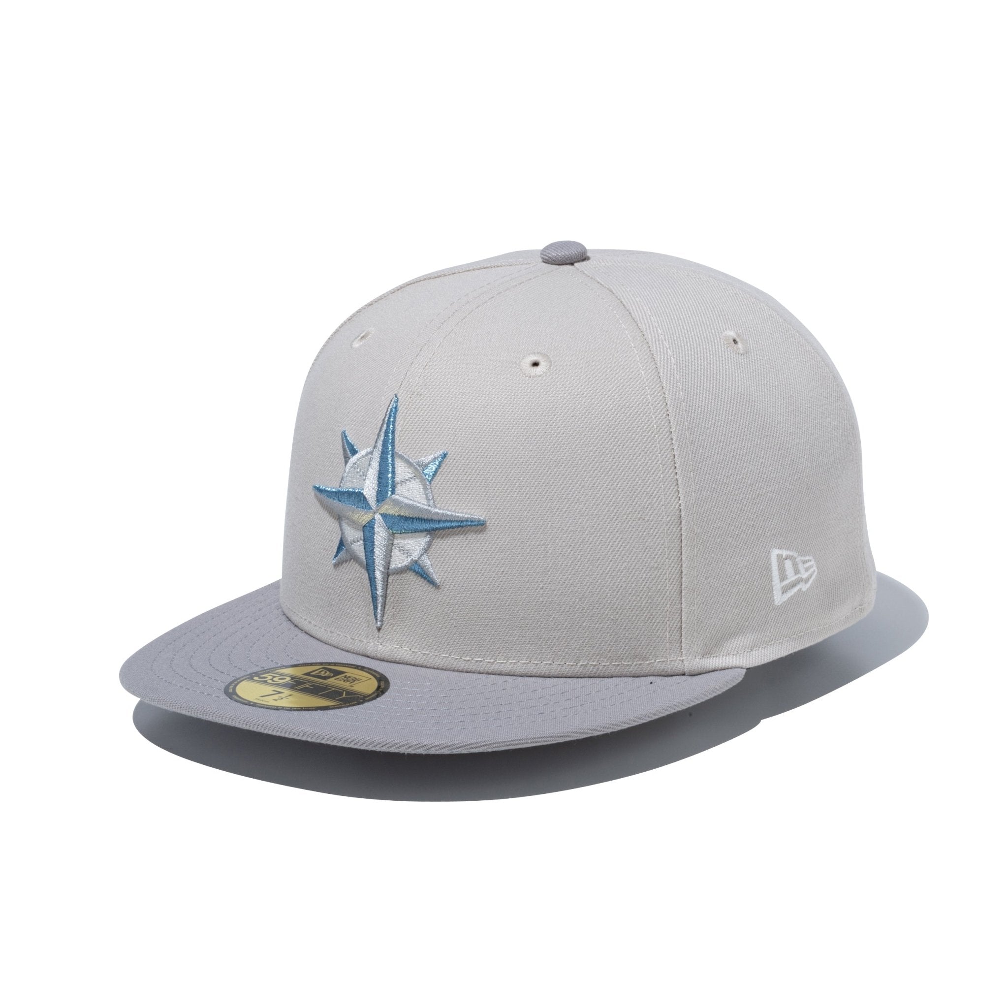 【即完売品】NEWERA 59FIFTY マリナーズ Stone  59FIFTY シアトル・マリナーズ Happy Holidays ストーン グレー