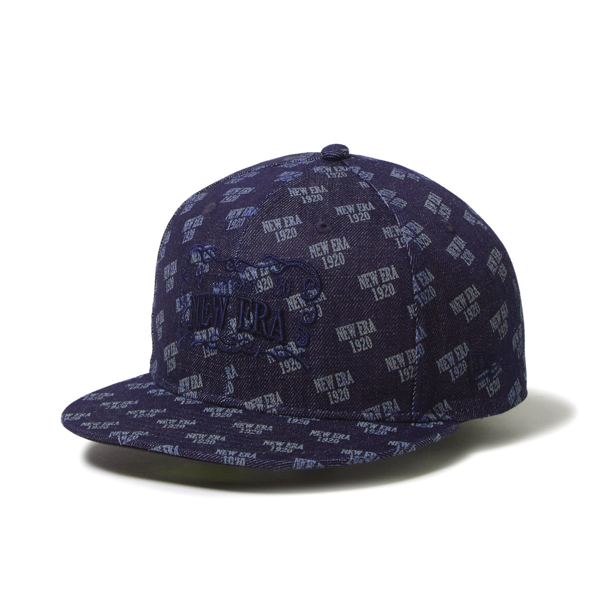 59FIFTY Laser Burn Out フレイムロゴ デニム ネイビー