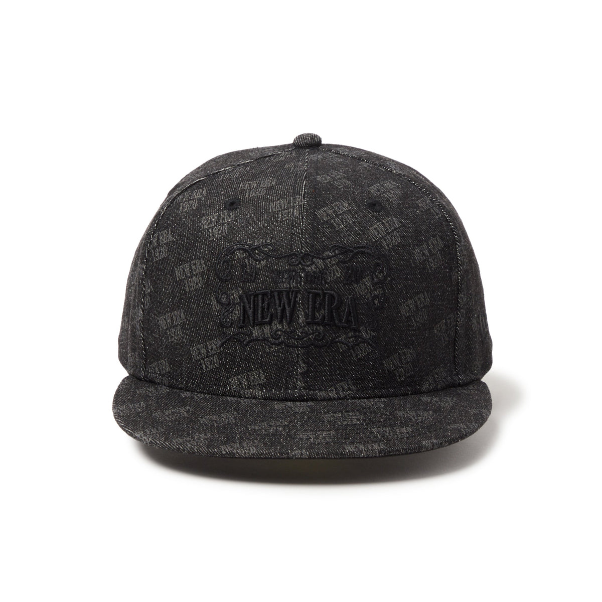 ネイビー 帽子 エンブレム付き NEW ERA キャップ NEWERA 59FIFTY ストリート ロゴエンブロイ