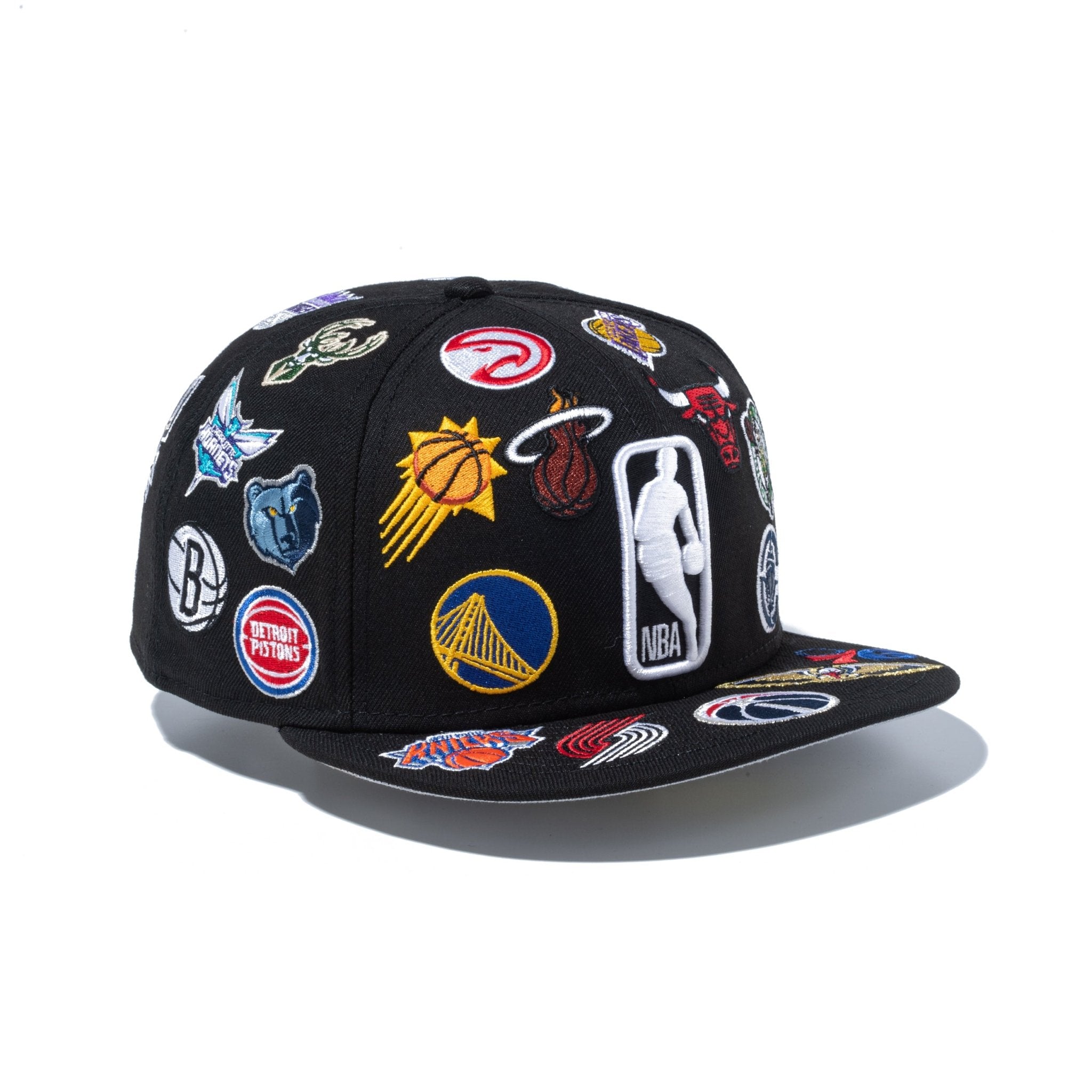 59FIFTY Logo Scramble NBA オールオーバー ブラック | ニューエラ