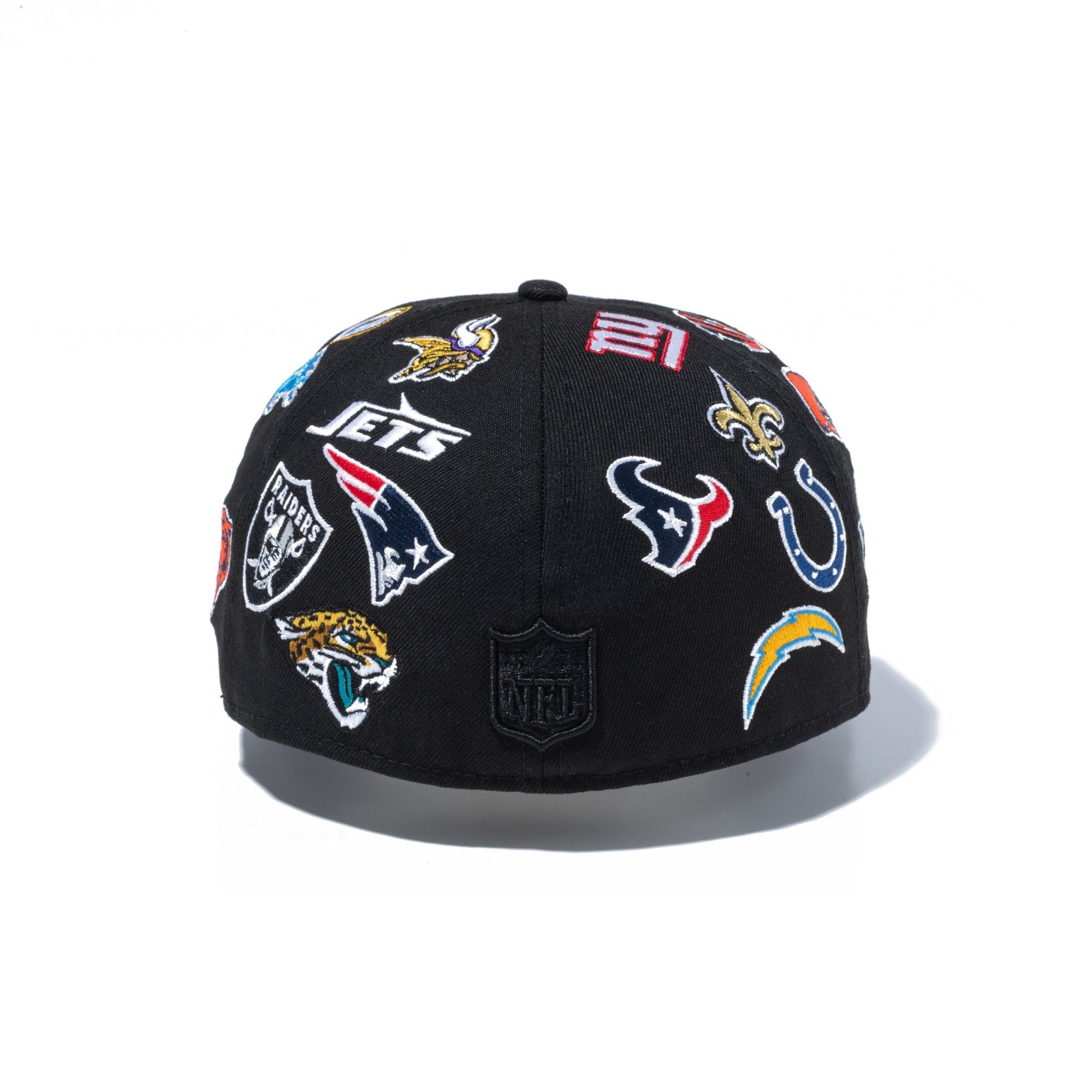 59FIFTY Logo Scramble NFL オールオーバー ブラック | ニューエラ