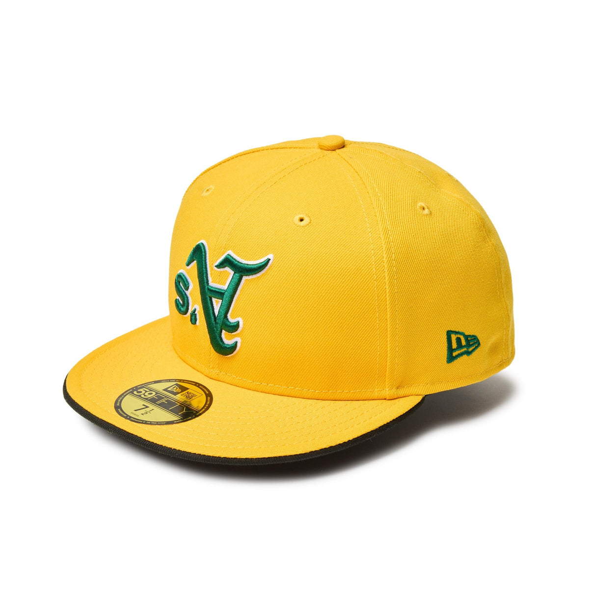 59FIFTY MLB Upside Down オークランド・アスレチックス Aゴールド 
