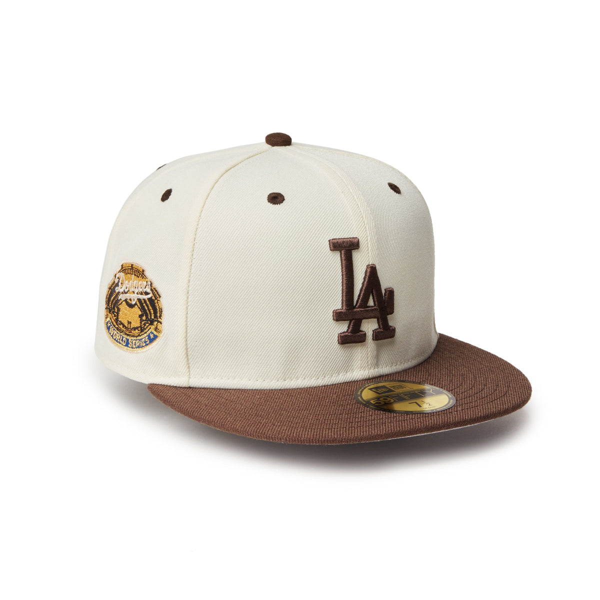 59FIFTY MLB Wool Visor ロサンゼルス・ドジャース クローム ブラウン 