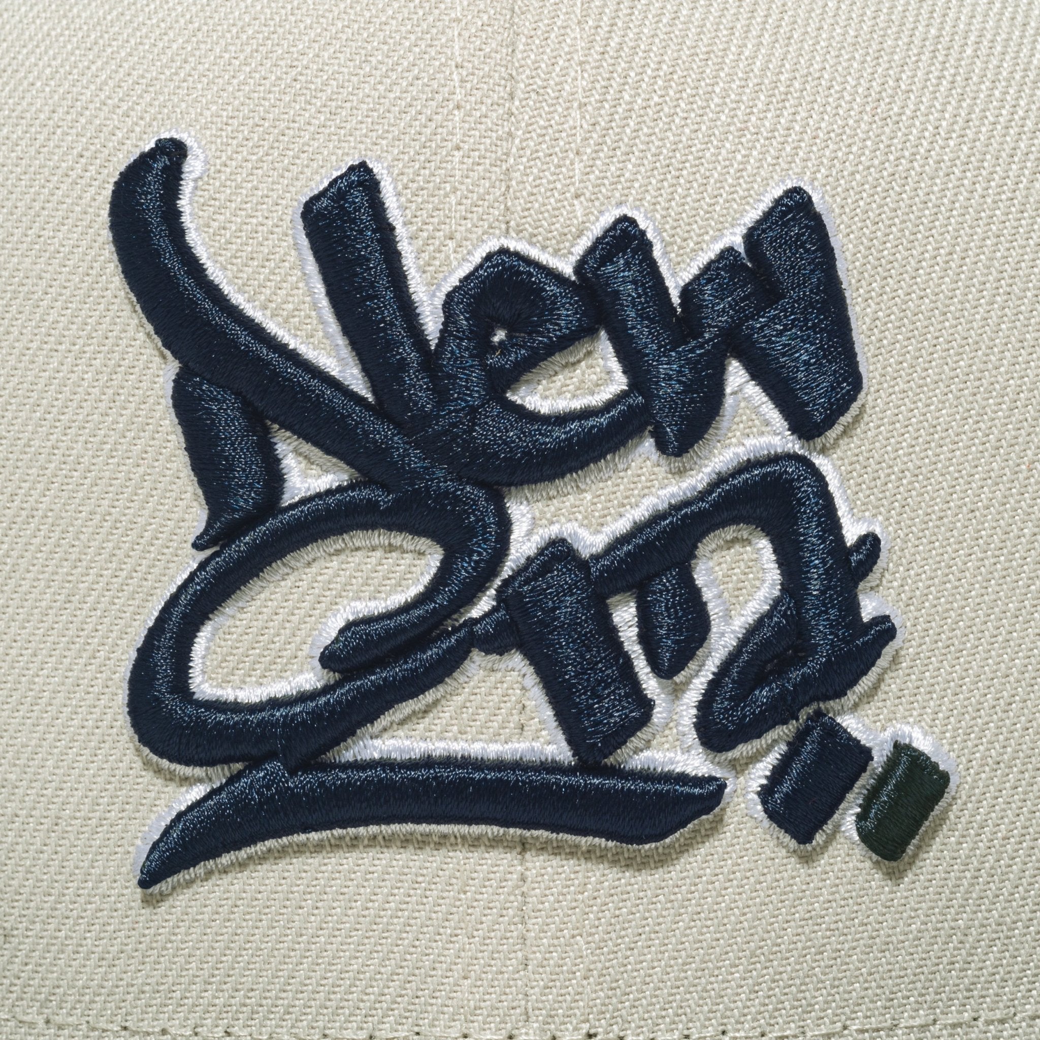 西海岸様 59FIFTY トラッカー NEW ERA Script Logo ストーン/ネイビー