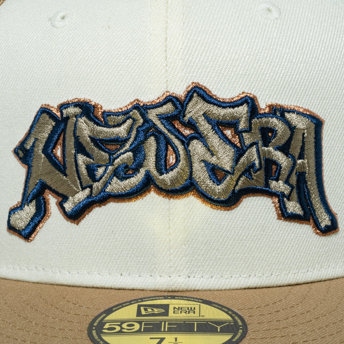59FIFTY トラッカー Throw up Logo クローム/カーキ
