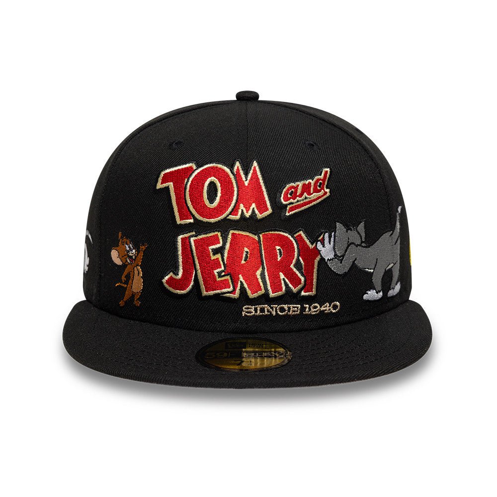 59FIFTY TOM and JERRY トムとジェリー 85TH オールオーバー ブラック