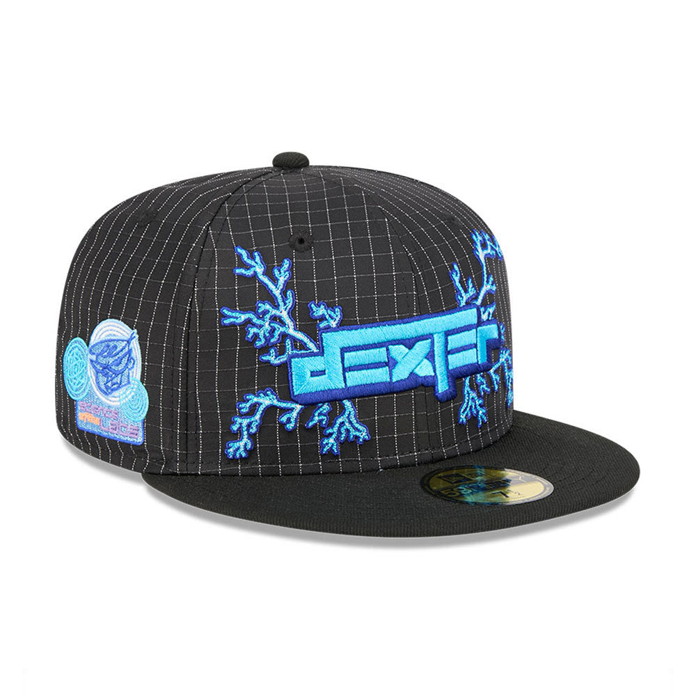 59FIFTY Dexter's Laboratory ブラック ライトブルーアンダーバイザー