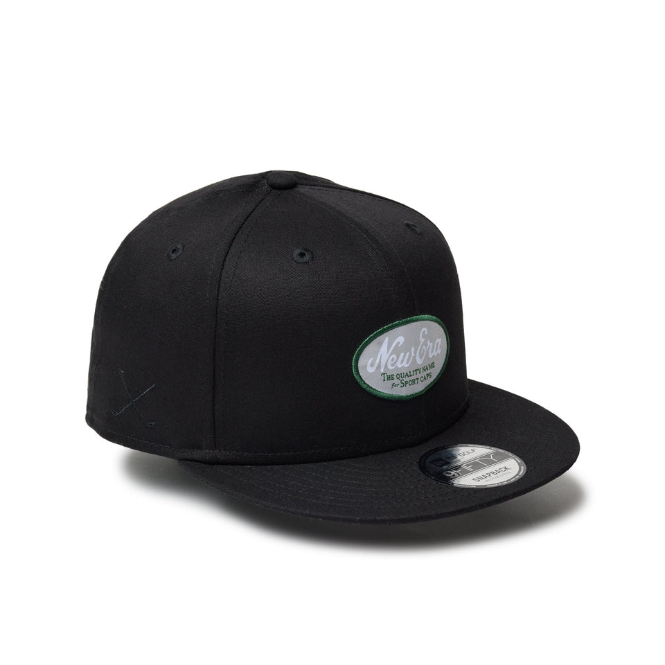 【ゴルフ】9FIFTY Stretch Cotton Washable オーバルロゴ ブラック - 14409944 - SM | NEW ERA ニューエラ公式オンラインストア