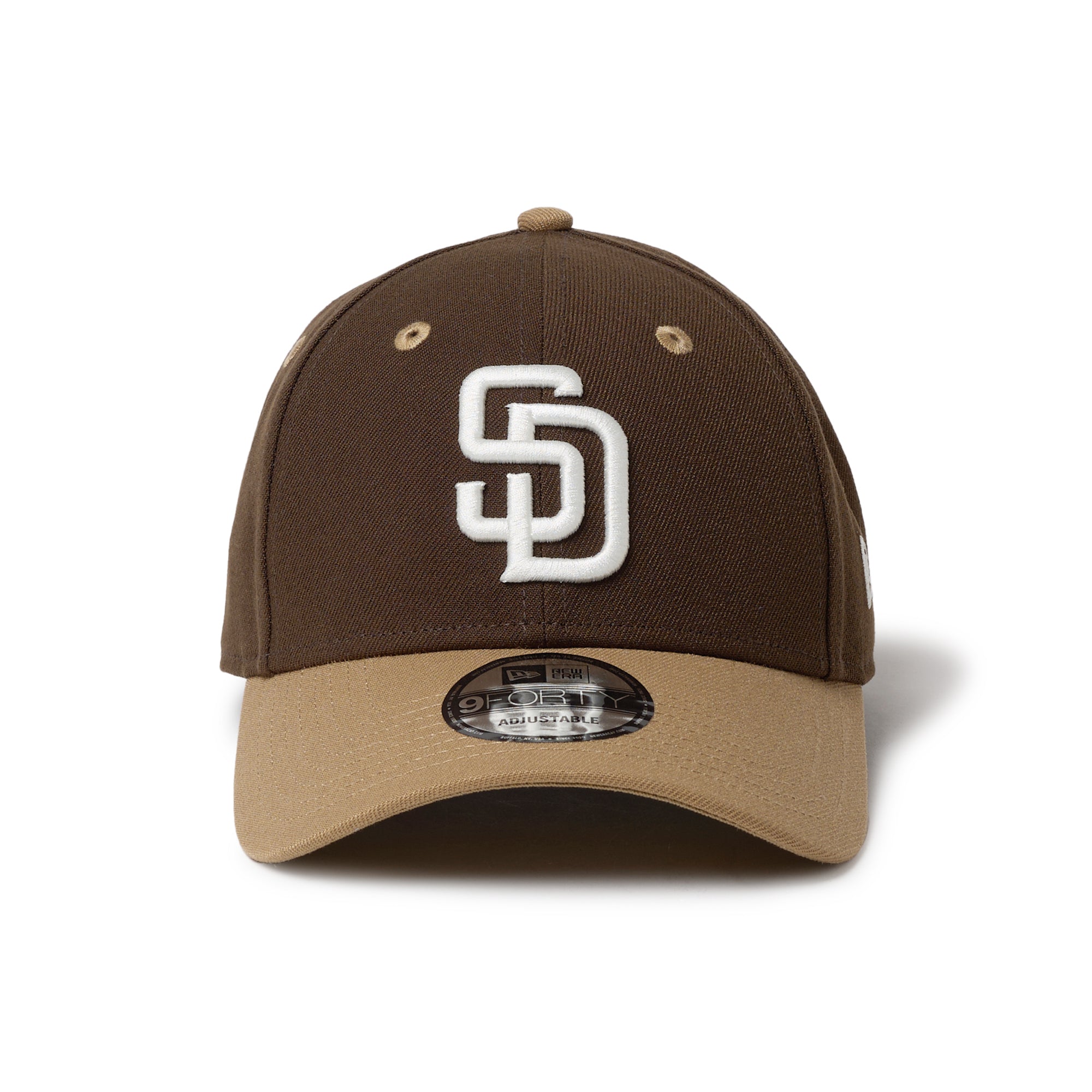 9FORTY 2-Tone Woven Label サンディエゴ・パドレス ウォルナット