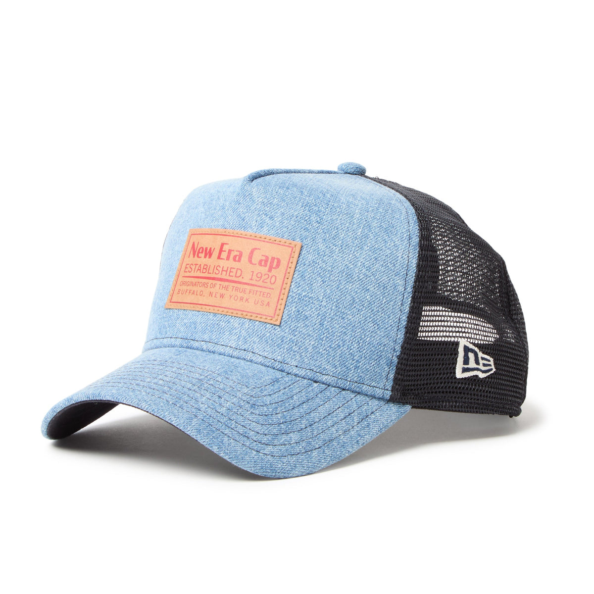 9FORTY A-Frame トラッカー Denim ウーブンパッチ ウォッシュド