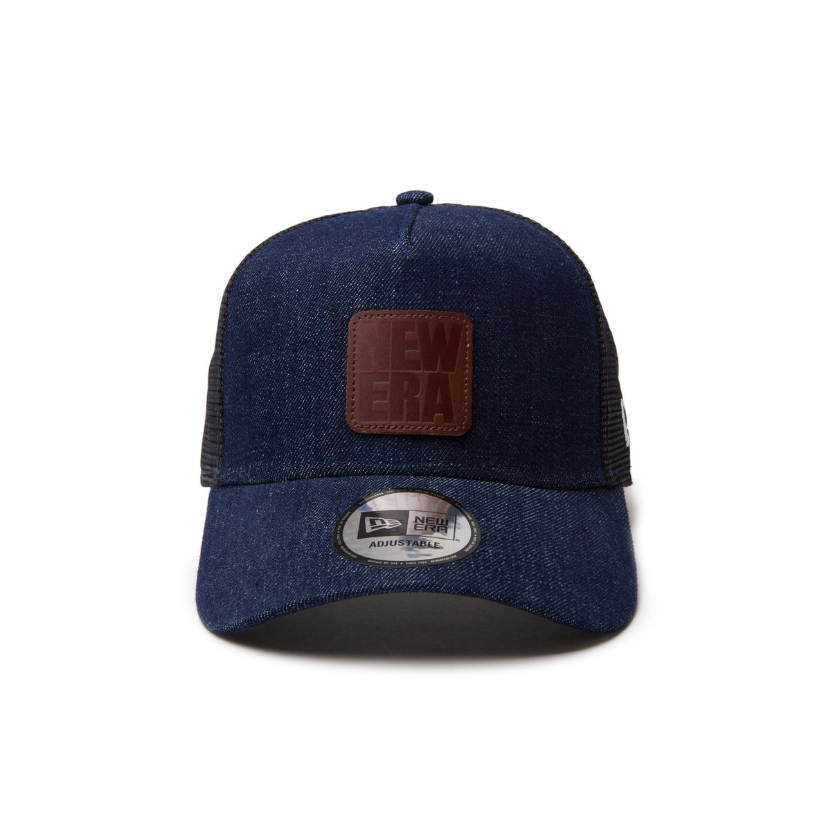 9FORTY A-Frame トラッカー Denim Leather Patch インディゴ